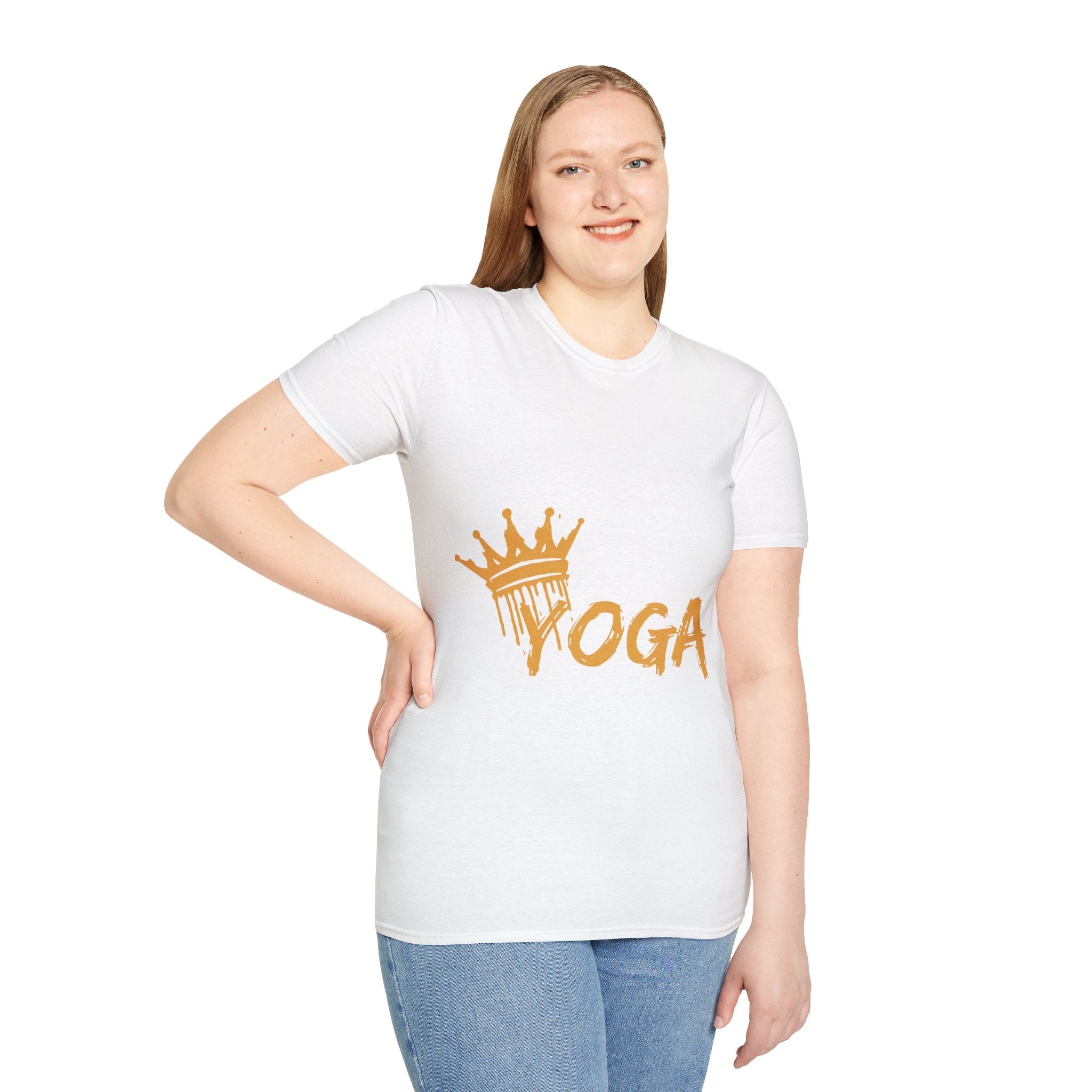 Crown Yoga - Unisex Softstyle T-Shirt by Yogini Italy