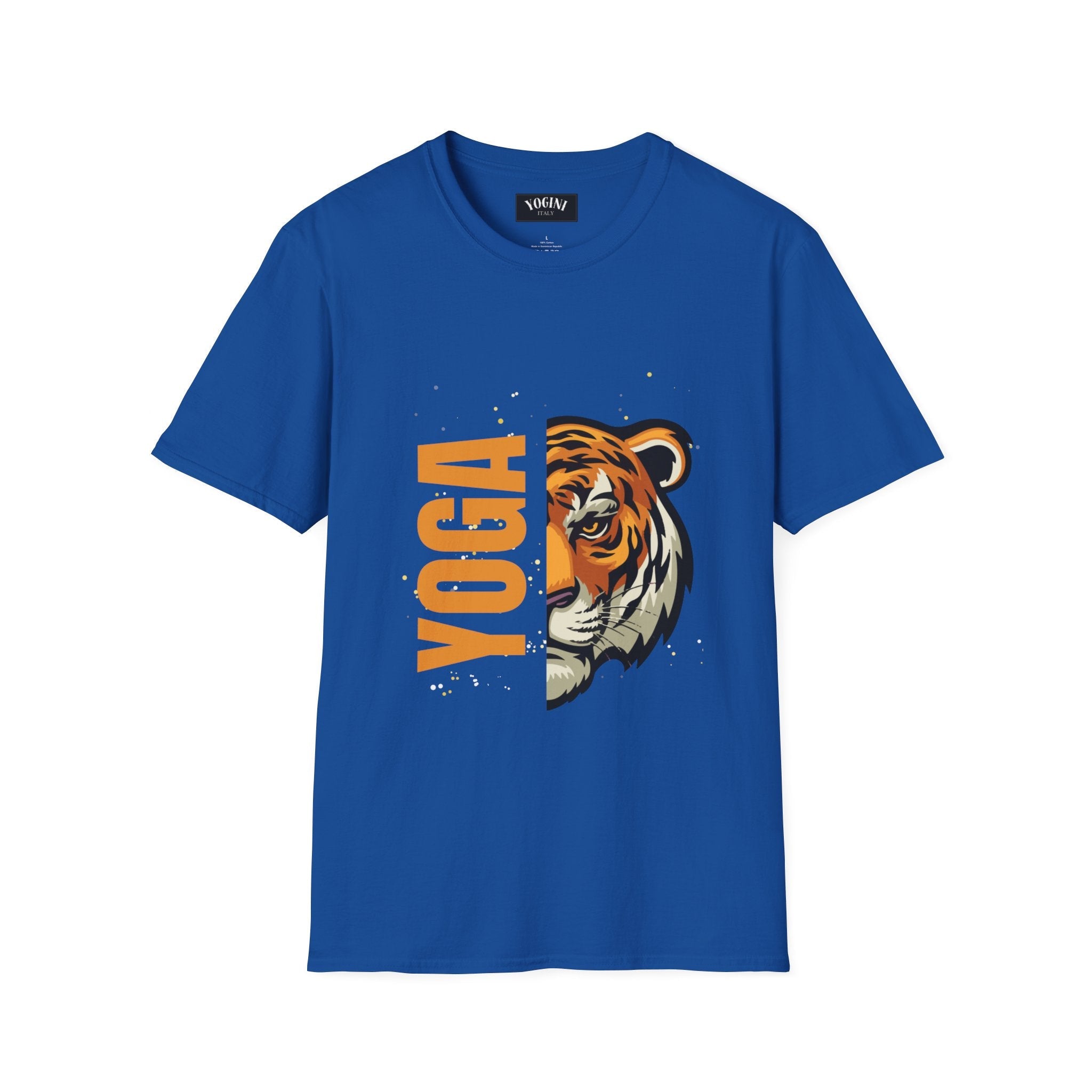 Tiger Yoga - Unisex Softstyle T-Shirt by Yogini Italy