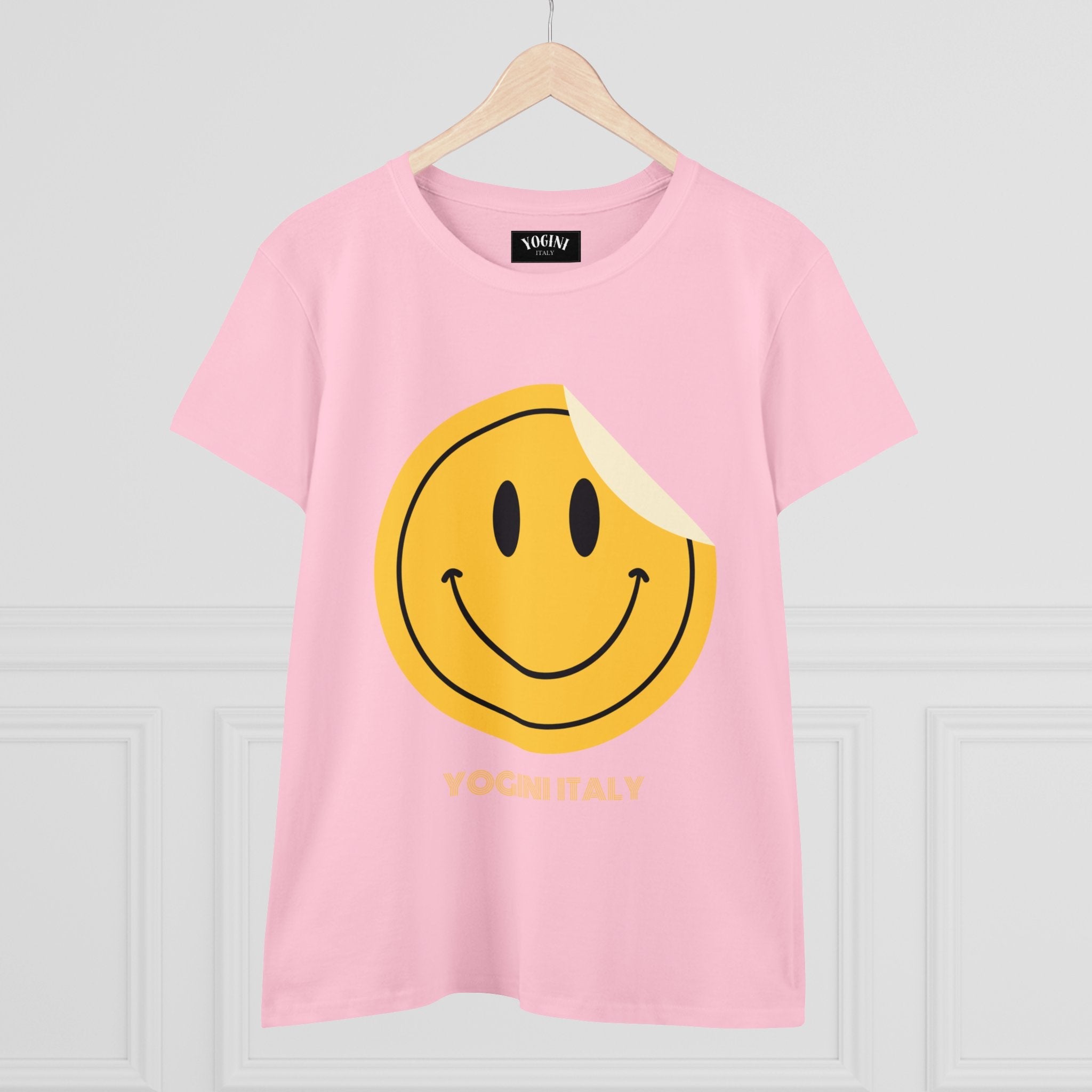 Smile - Women's Midweight Cotton Tee by Yogini Italy