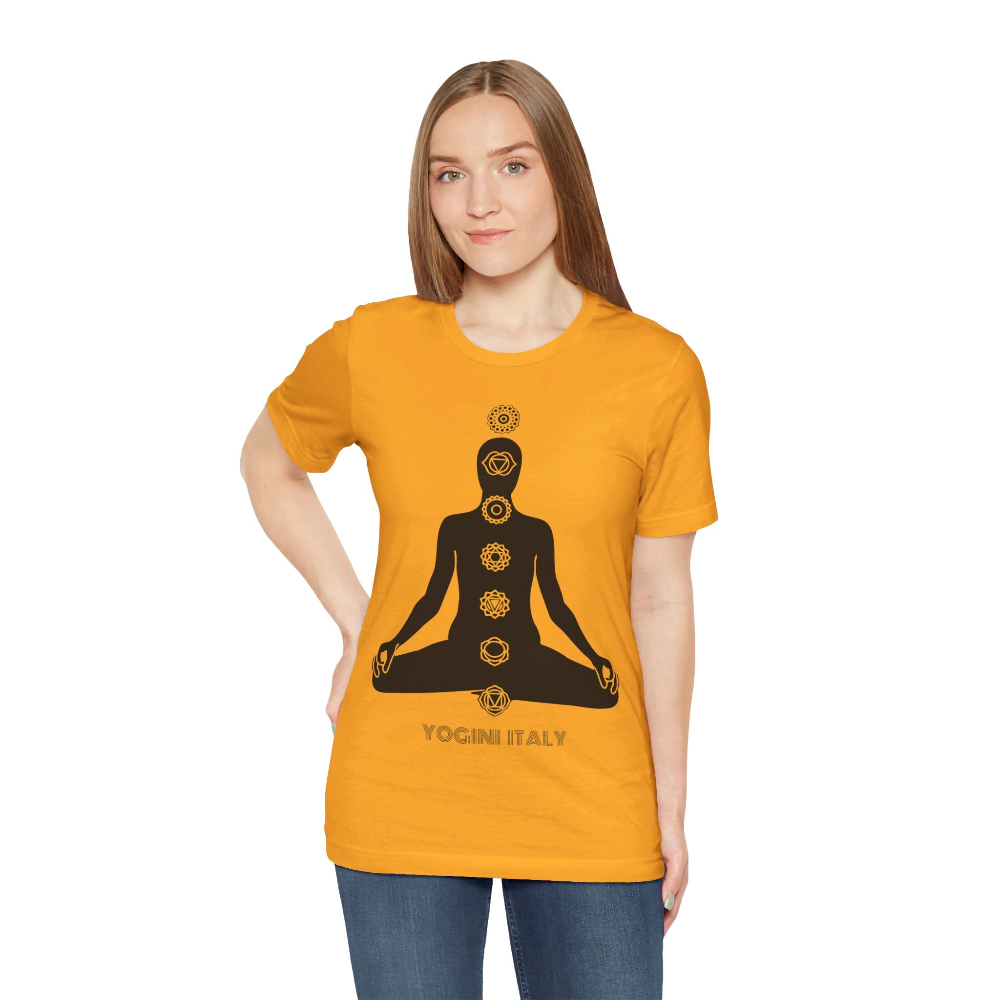 Active Chakra Yoga - Unisex Jersey Short Sleeve Tee by Yogini Italy