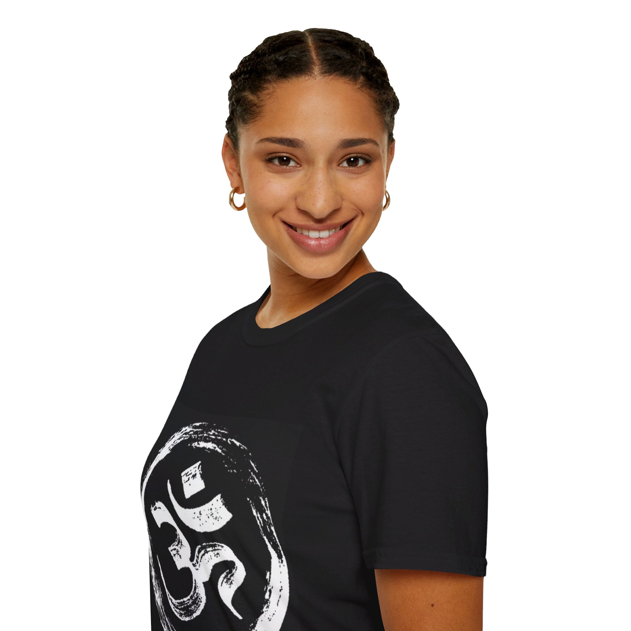 Om Yoga Unisex Softstyle T-Shirt by Yogini Italy