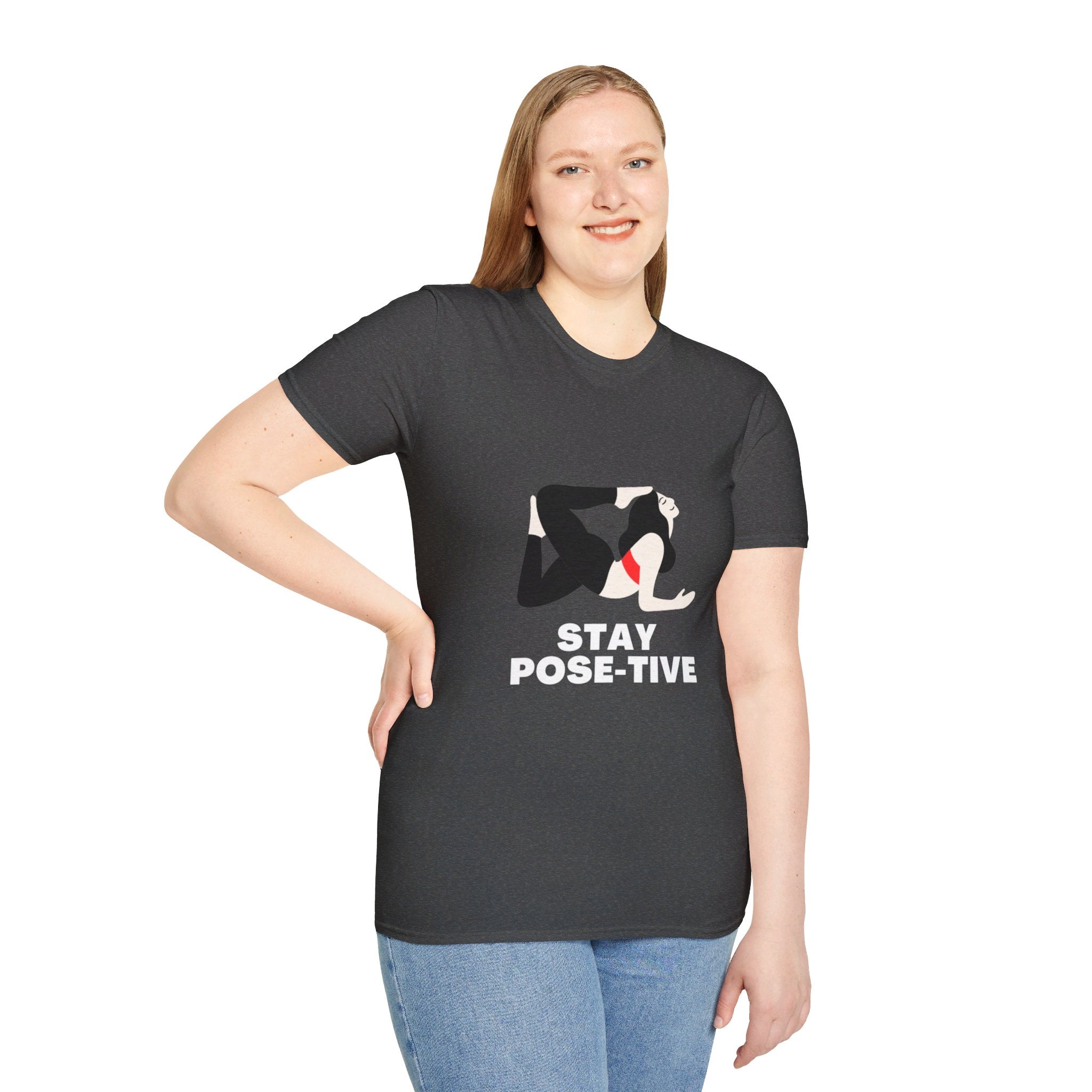 STAY POSE-TIVE - Unisex Softstyle T-Shirt by Yogini Italy