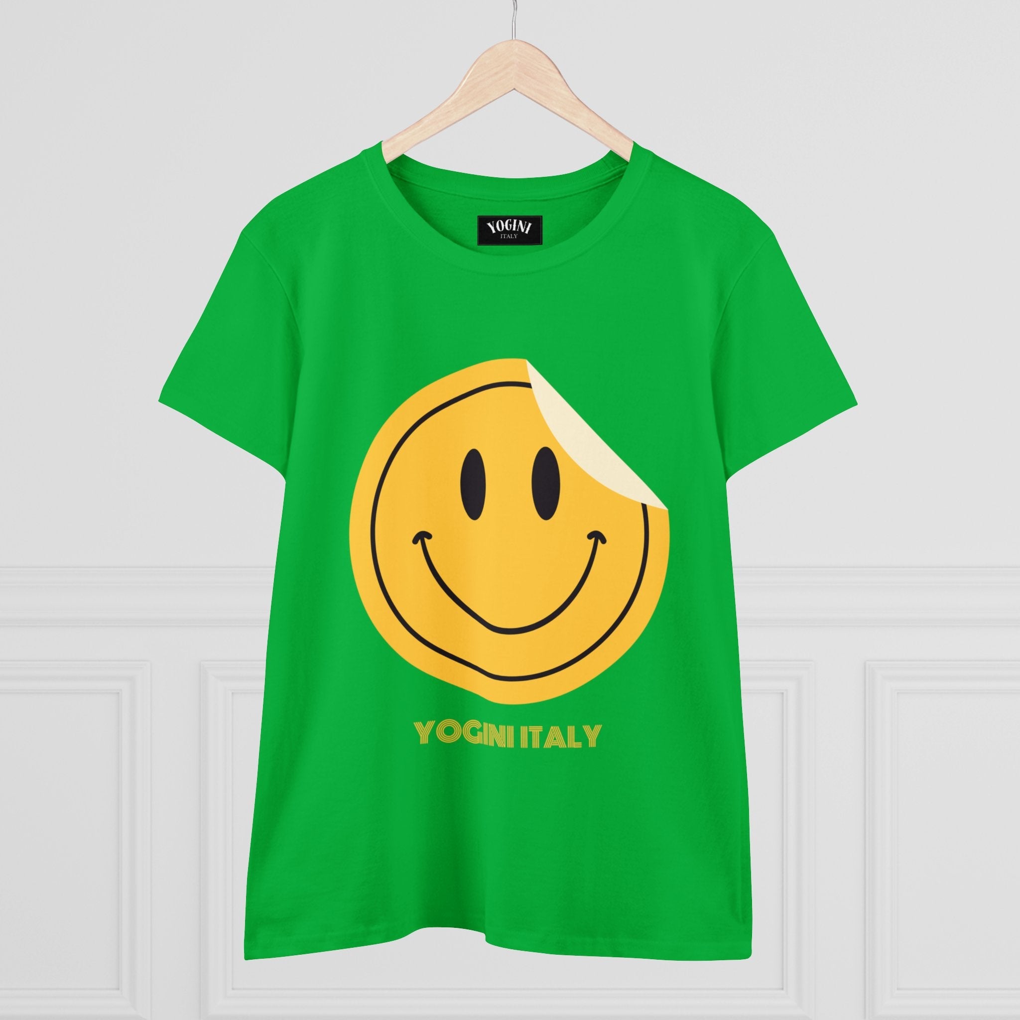 Smile - Women's Midweight Cotton Tee by Yogini Italy