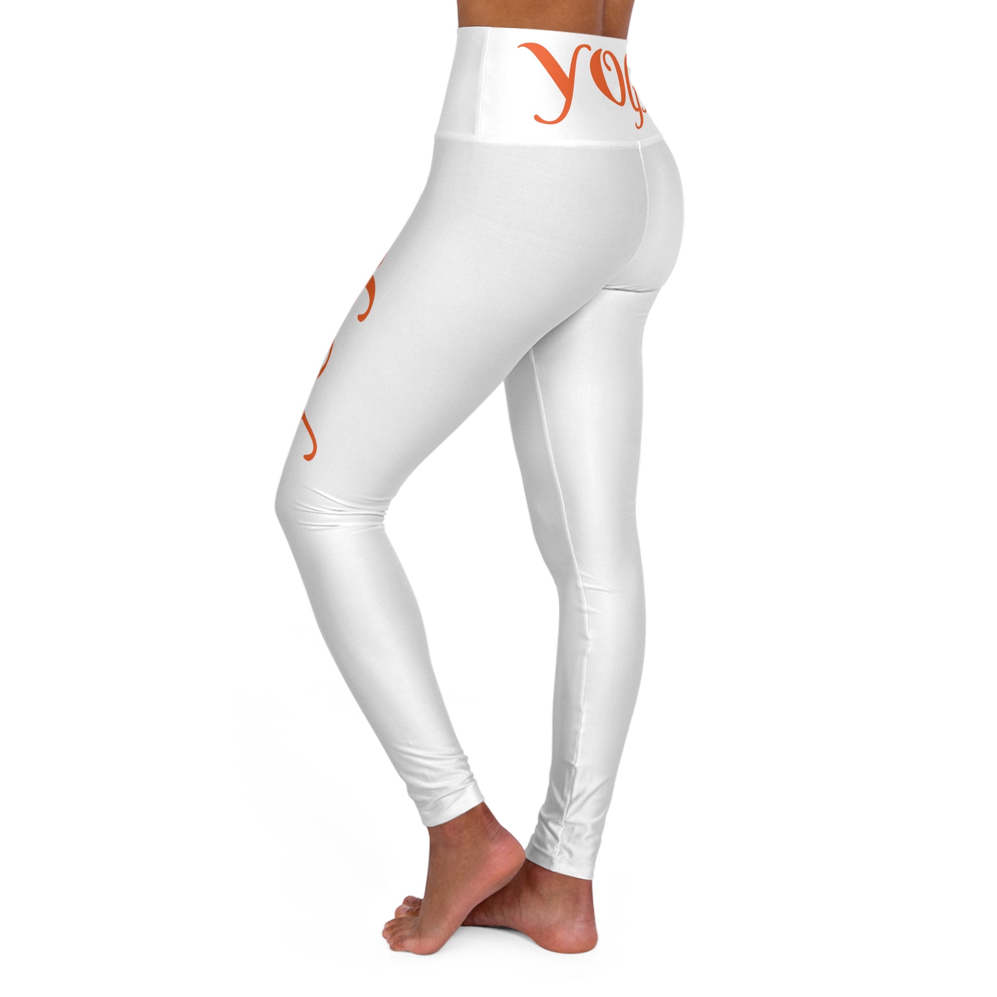 High Waisted Yoga Leggings (AOP) BY YOGINI ITALY