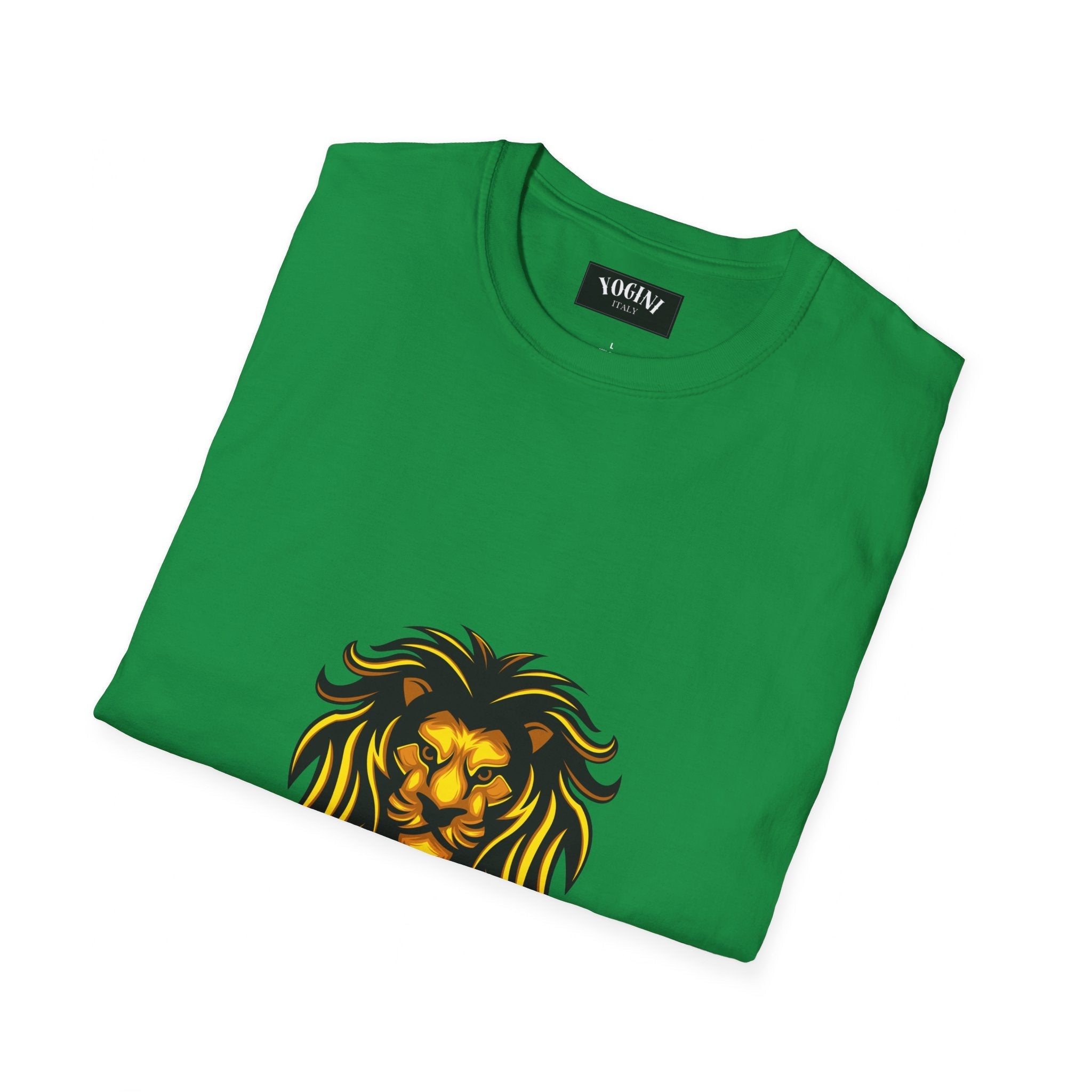 Lion Yoga - Unisex Softstyle T-Shirt by Yogini Italy