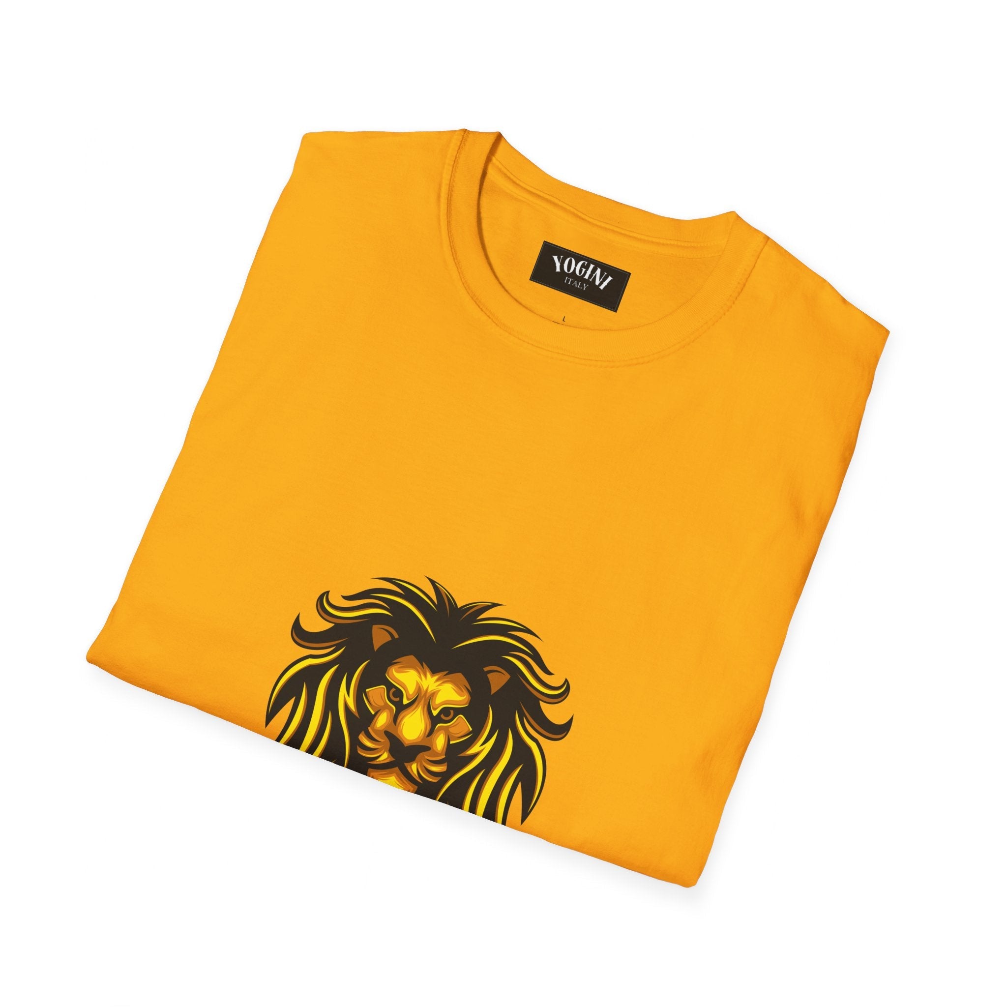 Lion Yoga - Unisex Softstyle T-Shirt by Yogini Italy