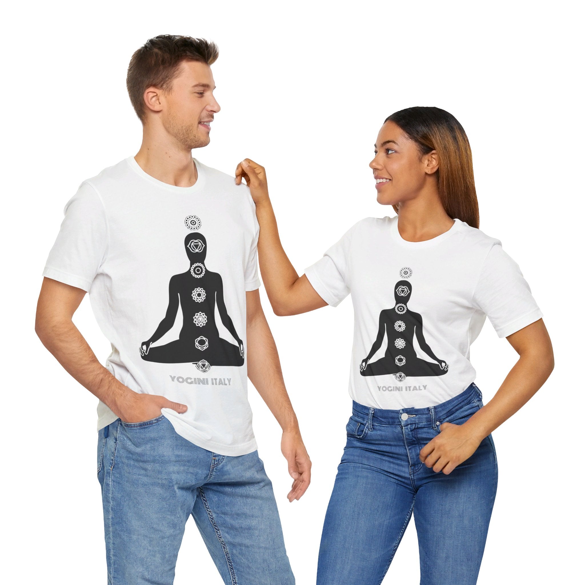 Active Chakra Yoga - Unisex Jersey Short Sleeve Tee by Yogini Italy