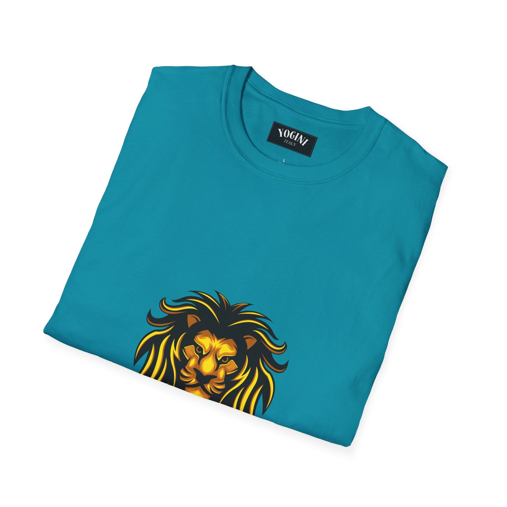 Lion Yoga - Unisex Softstyle T-Shirt by Yogini Italy