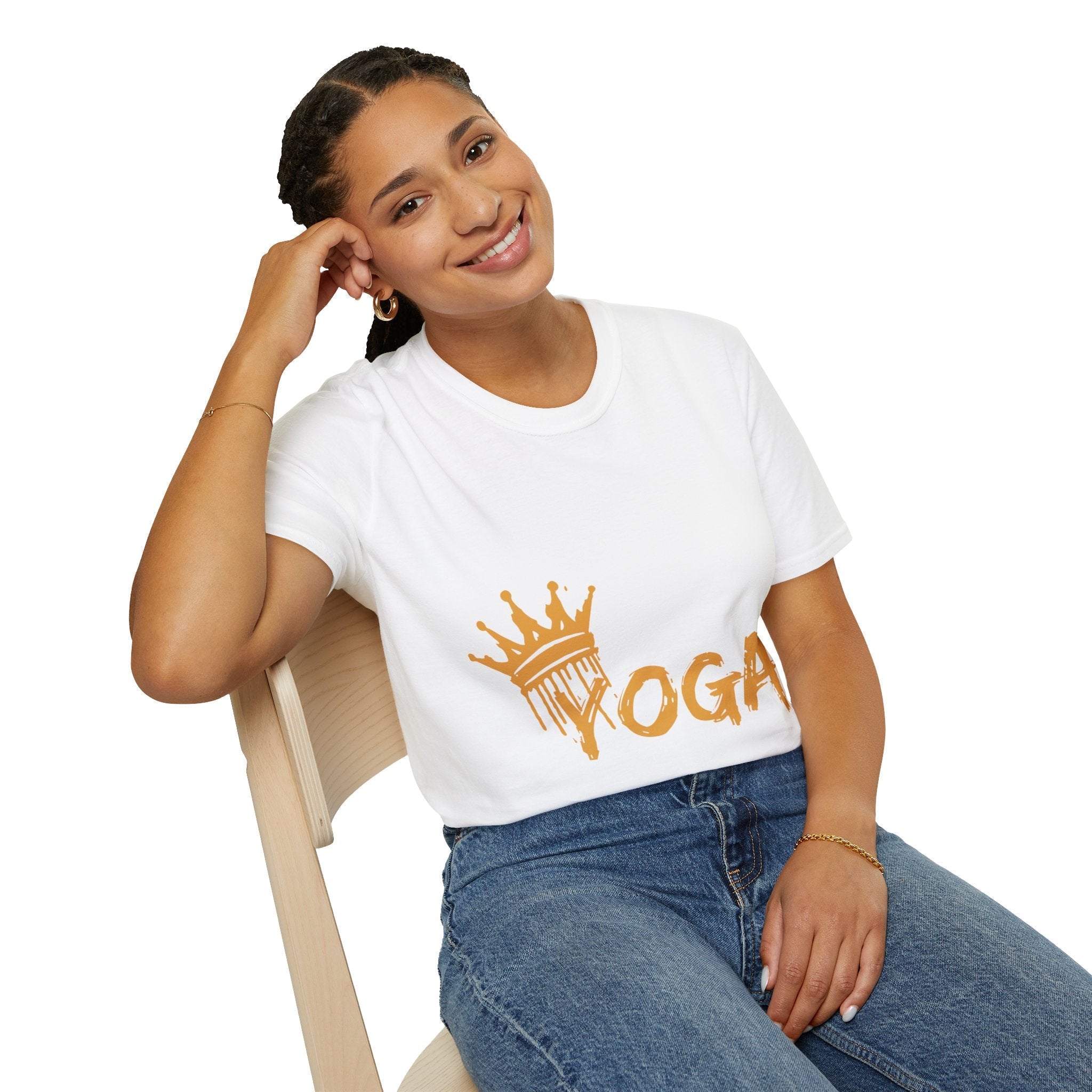 Crown Yoga - Unisex Softstyle T-Shirt by Yogini Italy