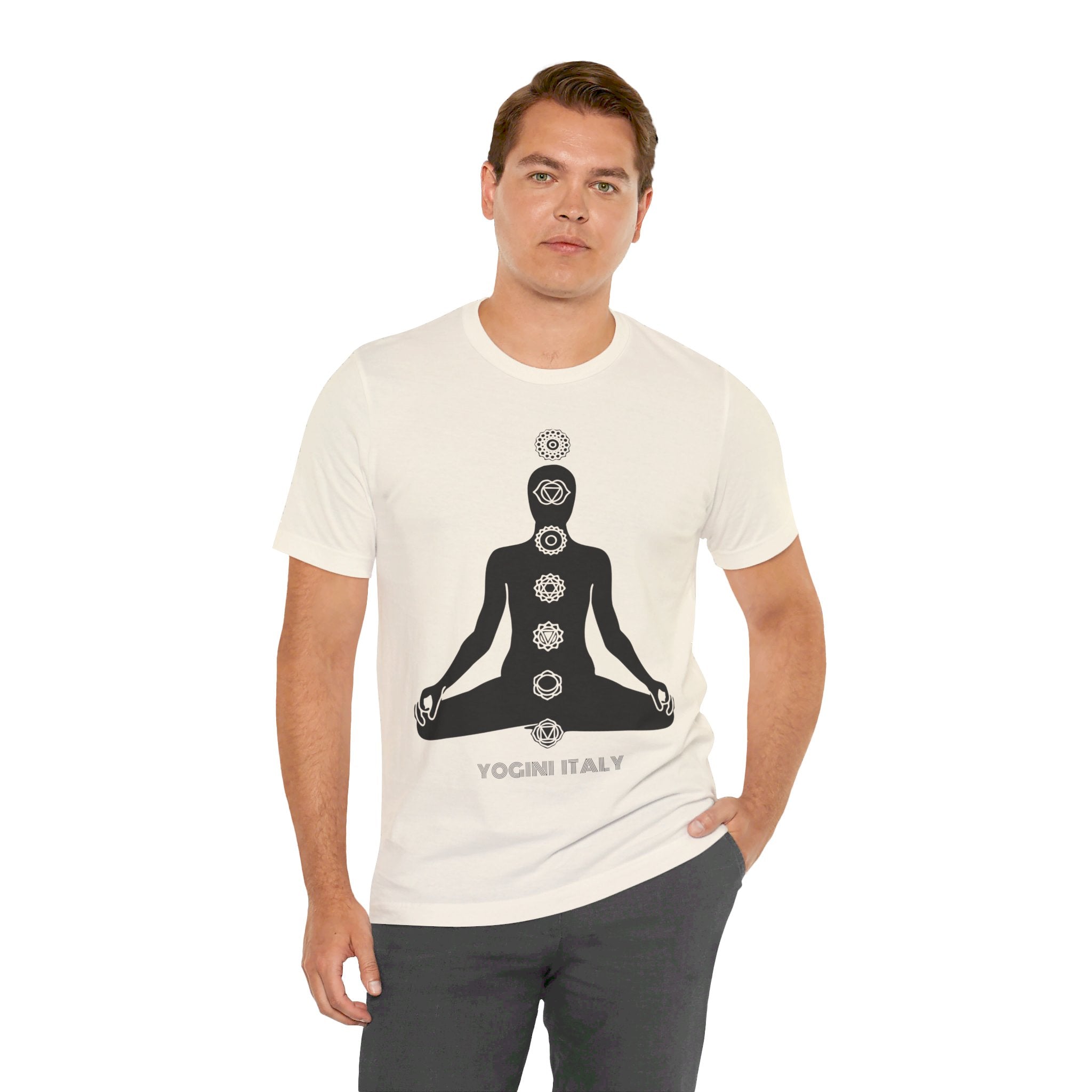 Active Chakra Yoga - Unisex Jersey Short Sleeve Tee by Yogini Italy