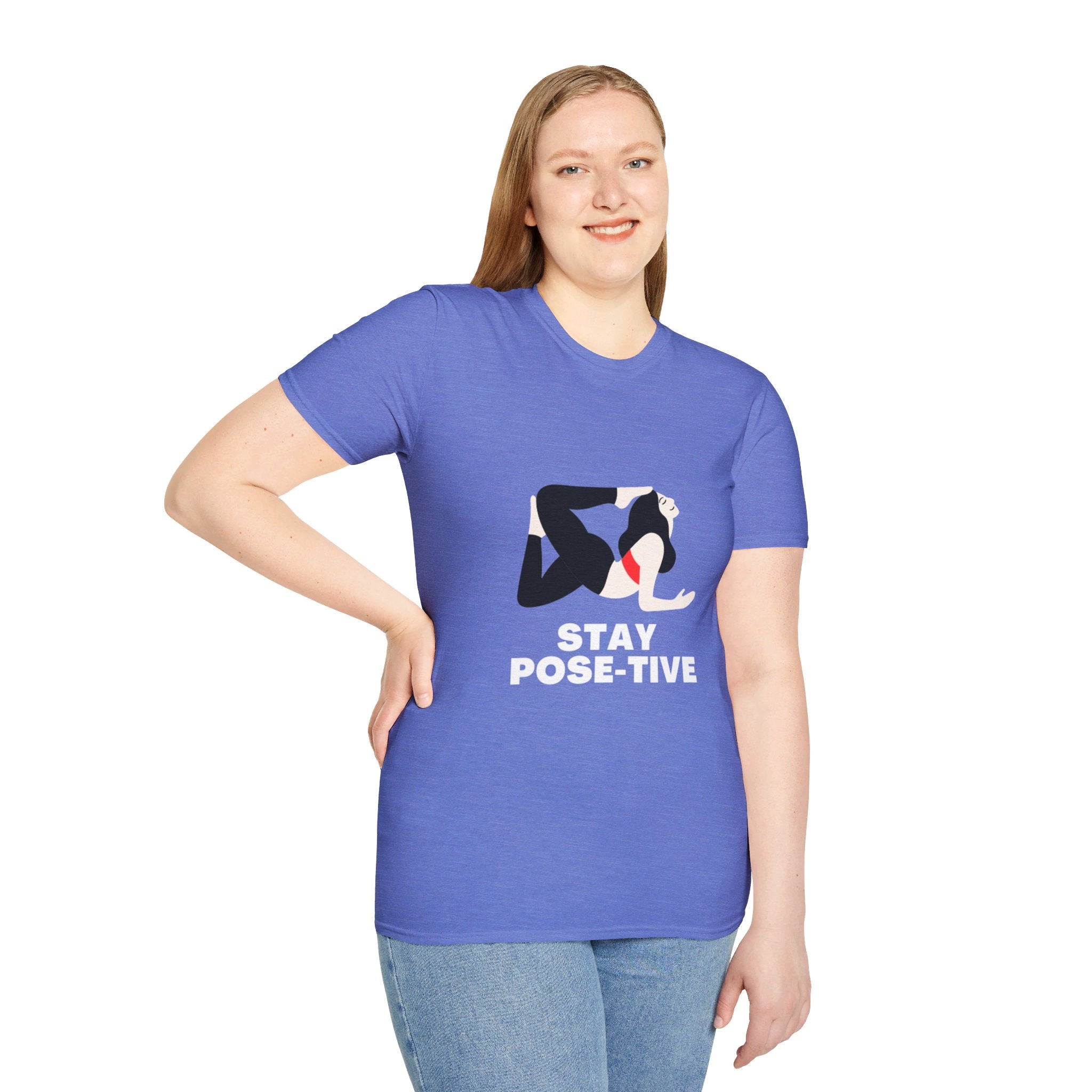 STAY POSE-TIVE - Unisex Softstyle T-Shirt by Yogini Italy