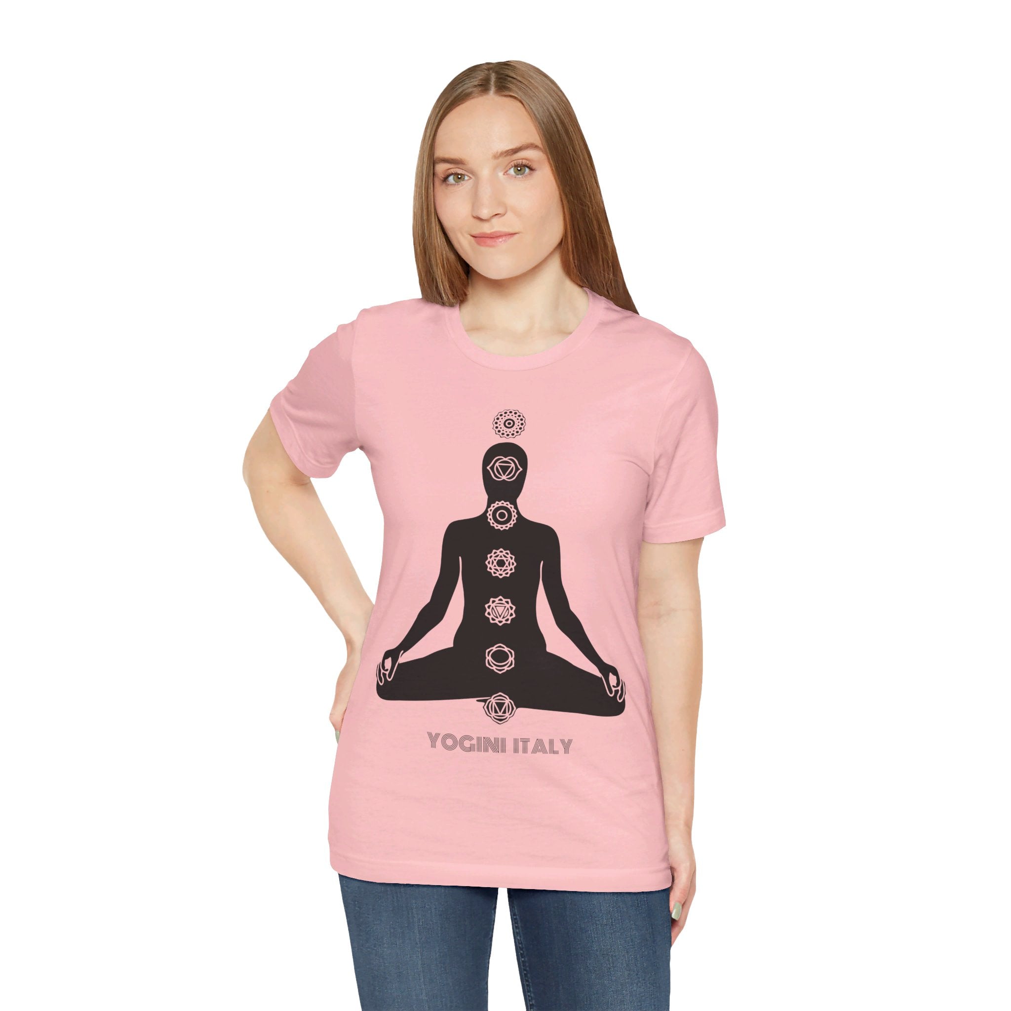 Active Chakra Yoga - Unisex Jersey Short Sleeve Tee by Yogini Italy