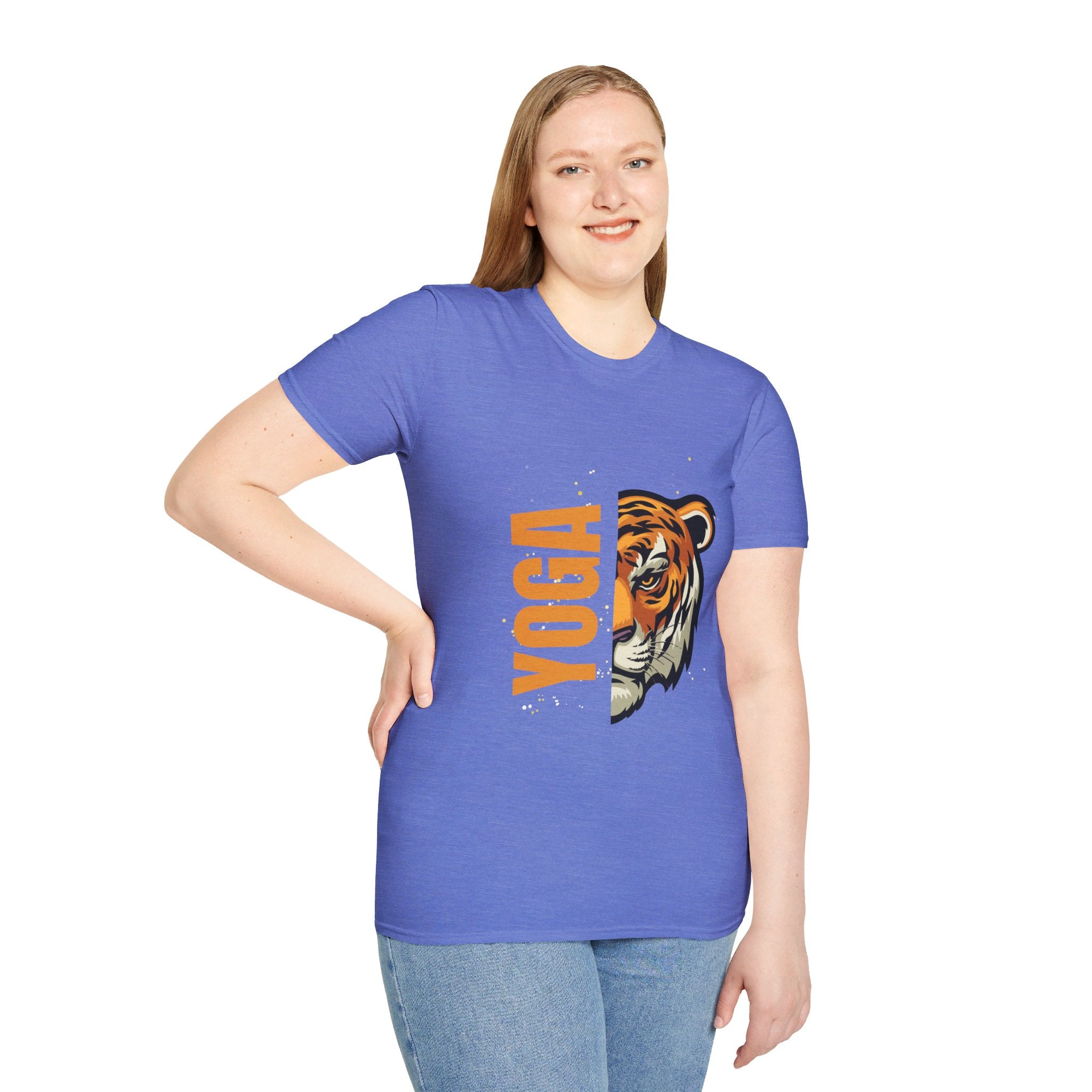 Active Tiger Yoga - Unisex Softstyle T-Shirt by Yogini Italy