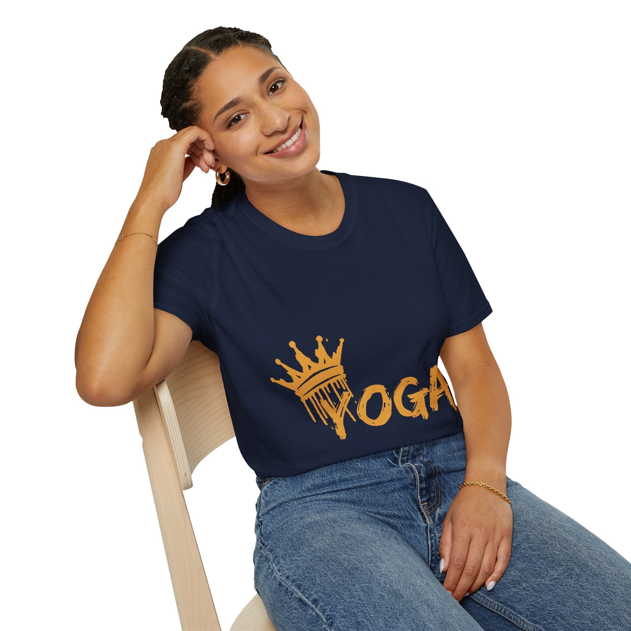 Crown Yoga - Unisex Softstyle T-Shirt by Yogini Italy