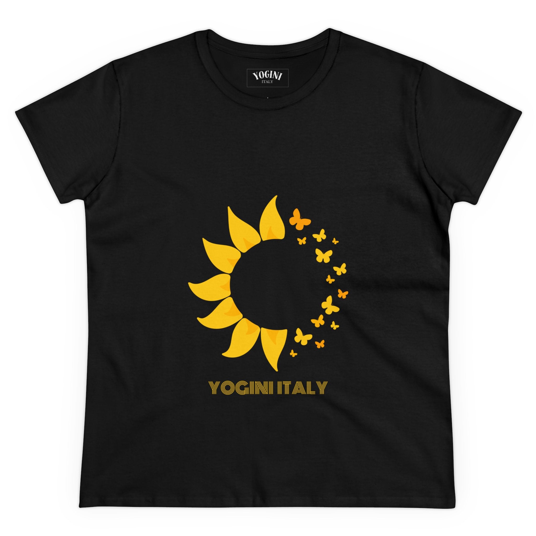 Sunflower - Women's Midweight Cotton Tee by Yogini Italy