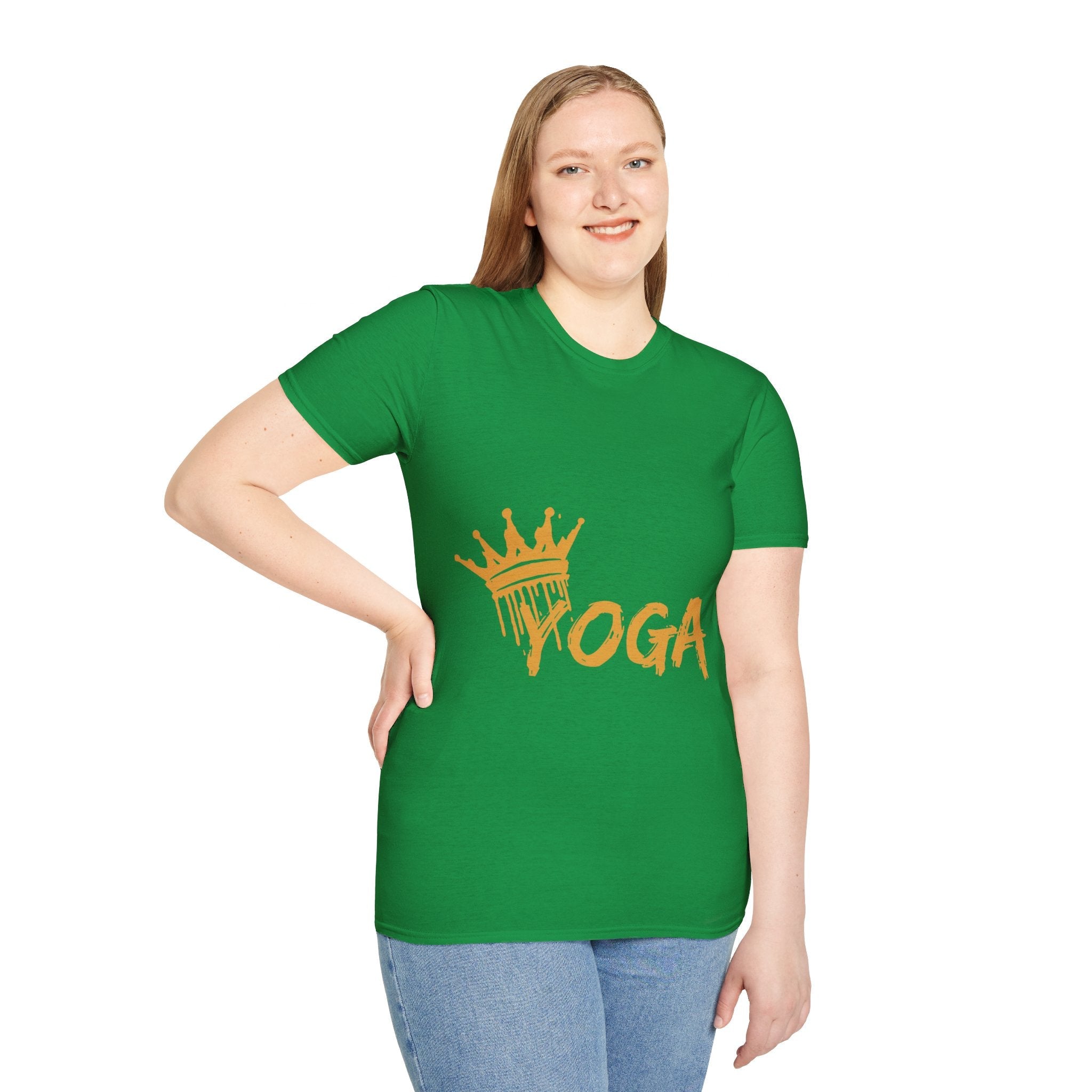 Crown Yoga - Unisex Softstyle T-Shirt by Yogini Italy