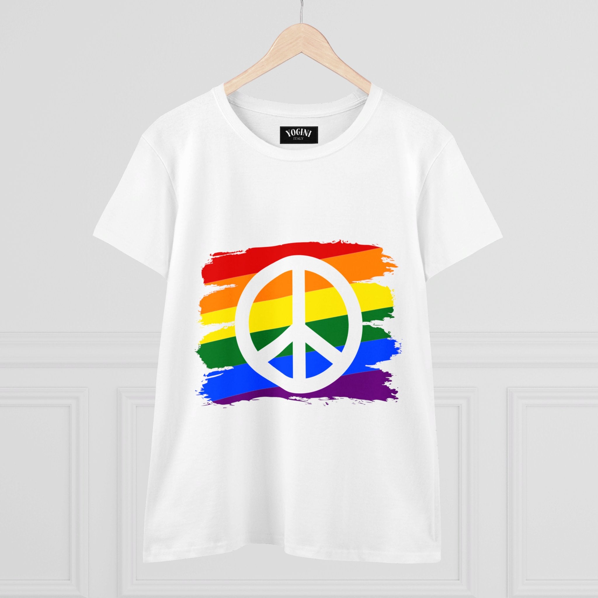 Peace - Women's Midweight Cotton Tee by Yogini Italy