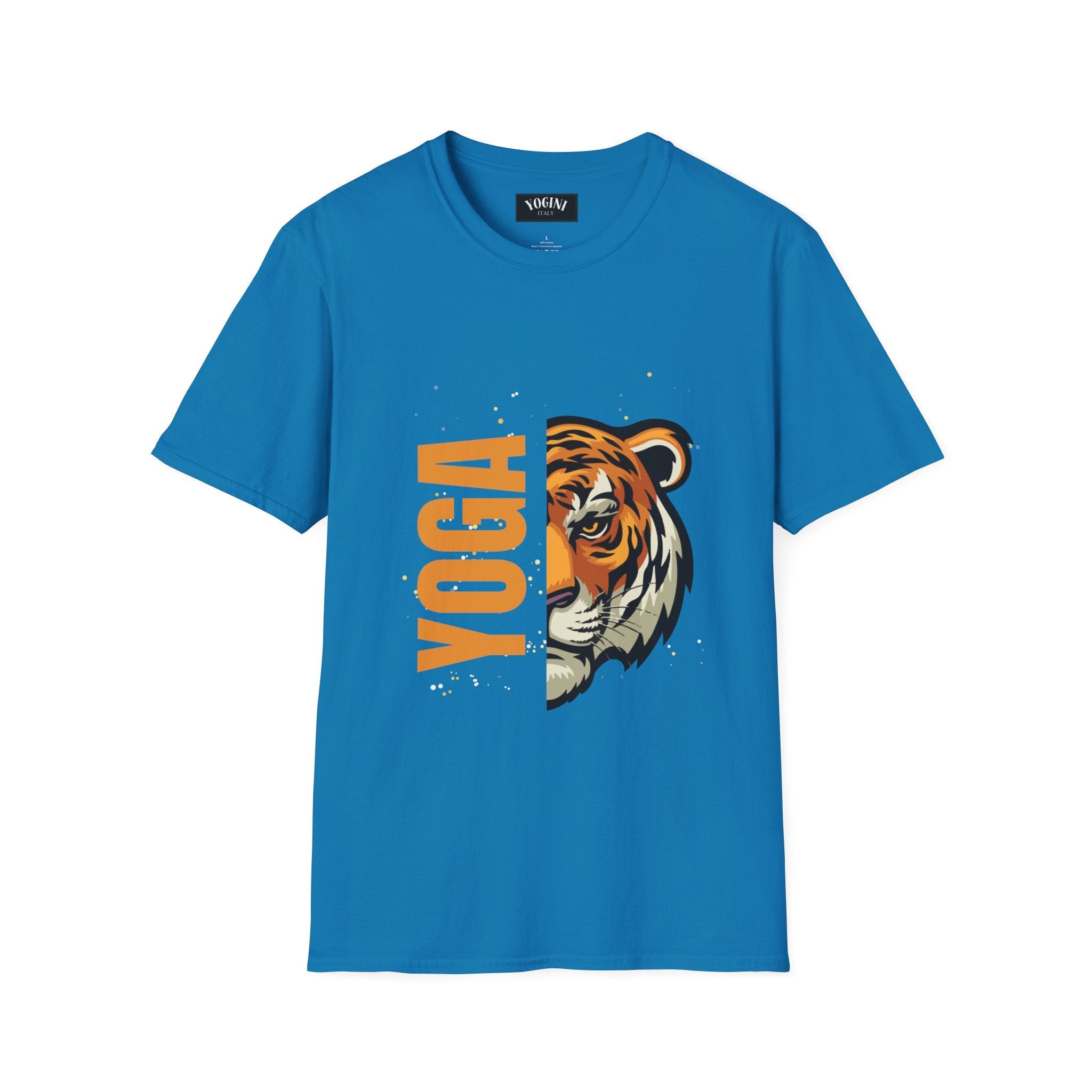 Tiger Yoga - Unisex Softstyle T-Shirt by Yogini Italy