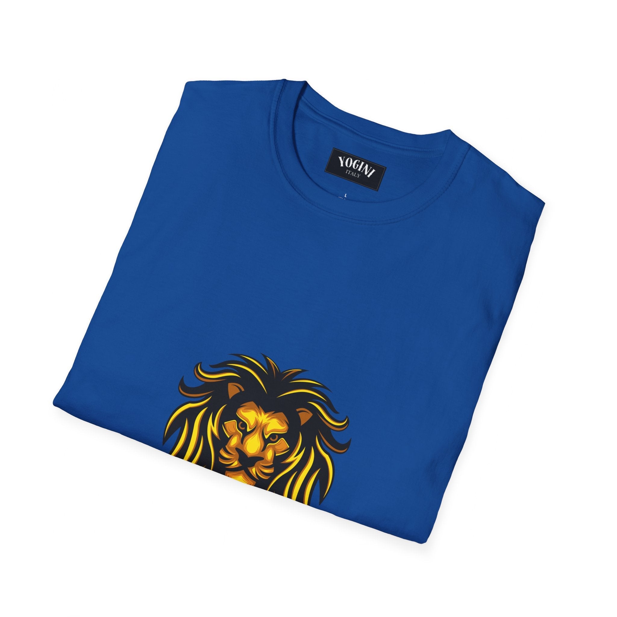 Lion Yoga - Unisex Softstyle T-Shirt by Yogini Italy