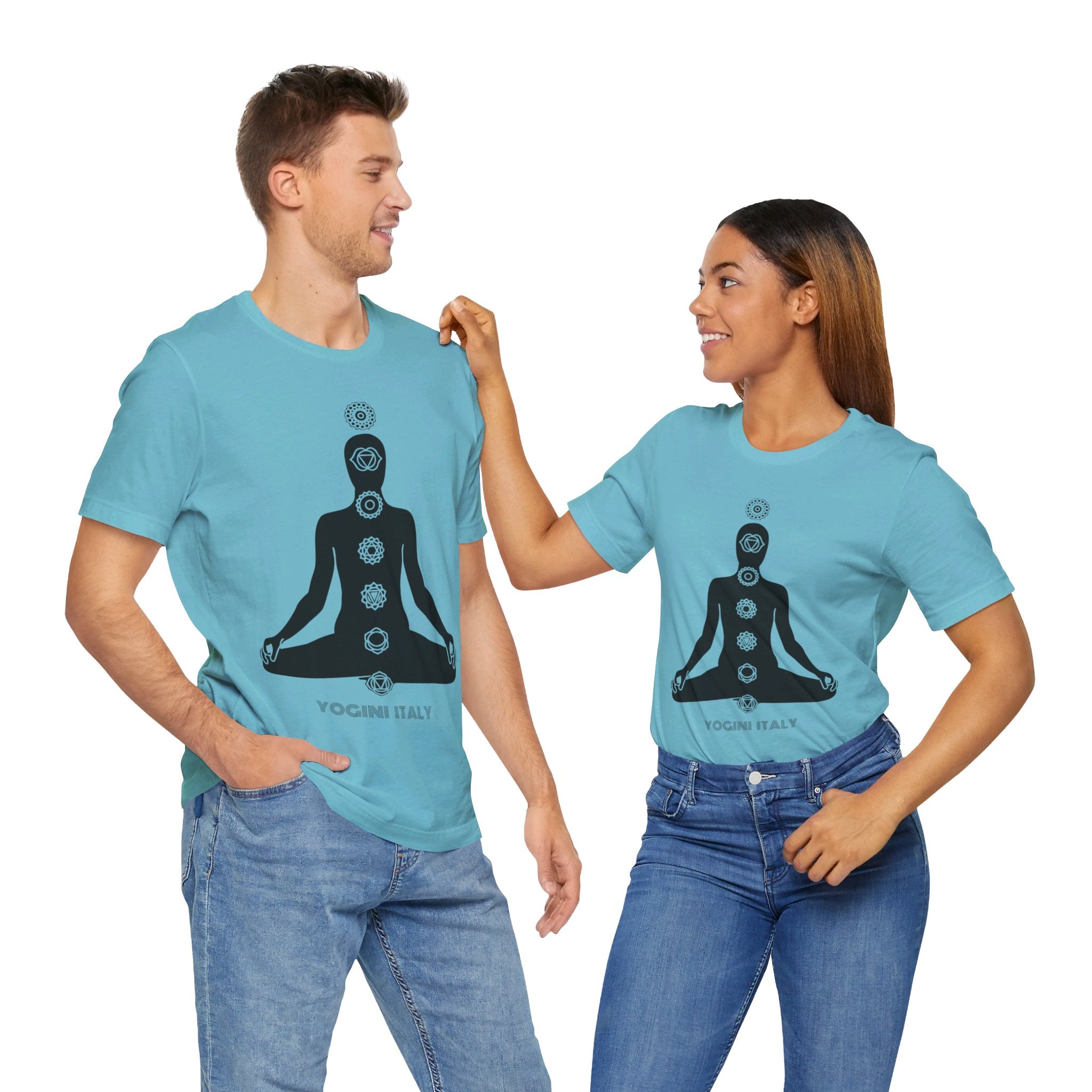 Active Chakra Yoga - Unisex Jersey Short Sleeve Tee by Yogini Italy