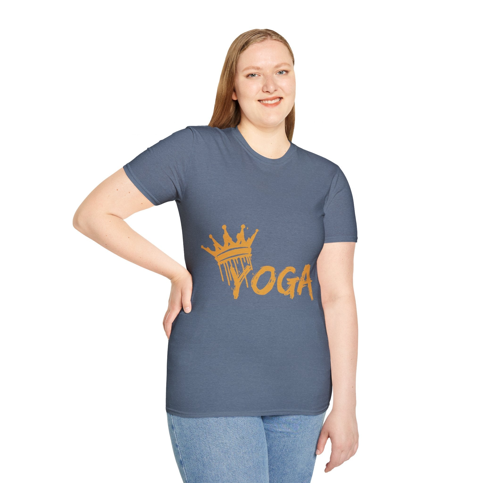 Crown Yoga - Unisex Softstyle T-Shirt by Yogini Italy