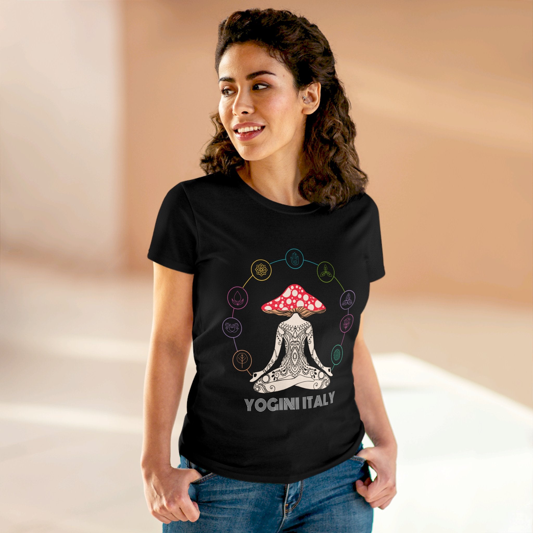 Yoga - Women's Midweight Cotton Tee by Yogini Italy