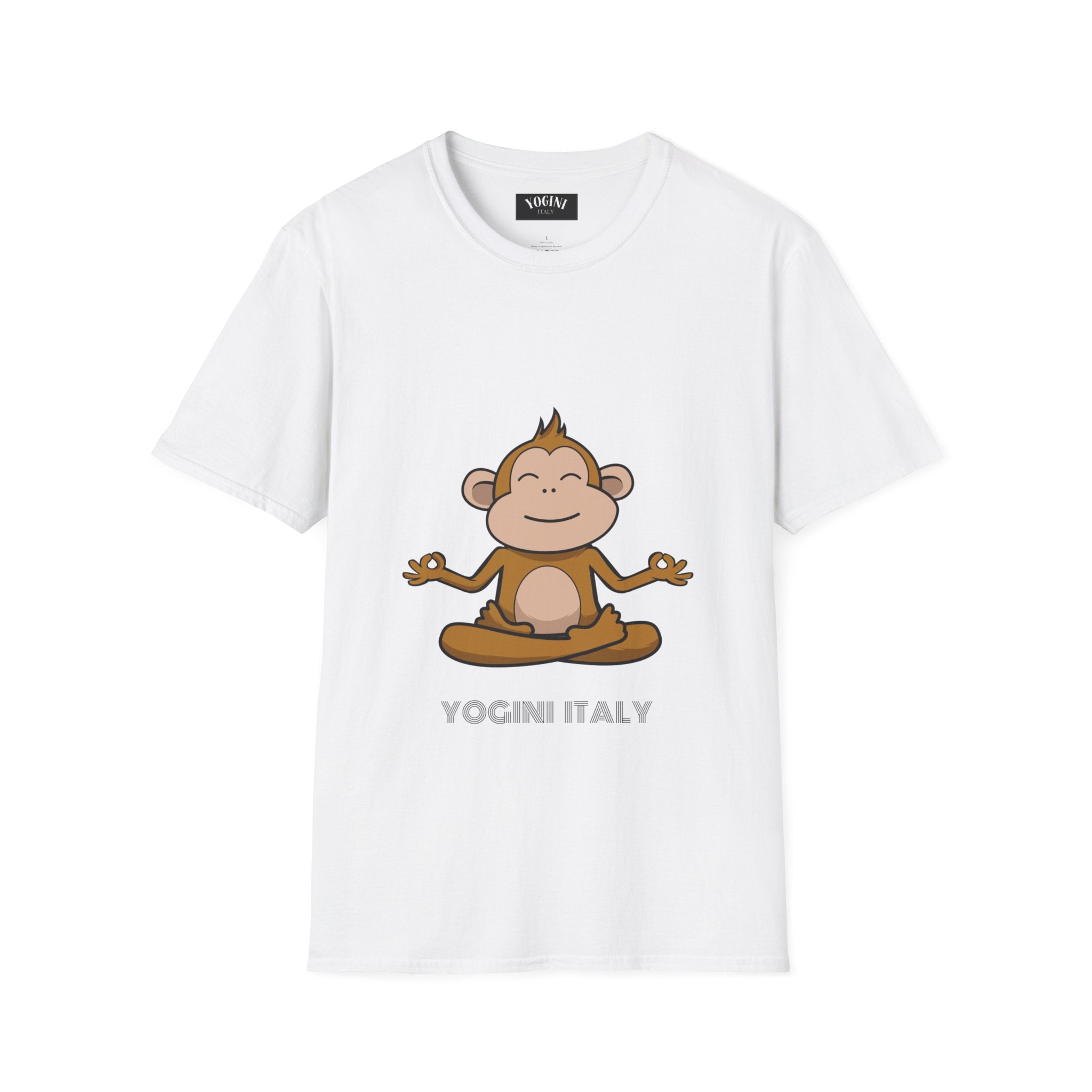 Monkey Yoga - Unisex Softstyle T-Shirt by Yogini Italy