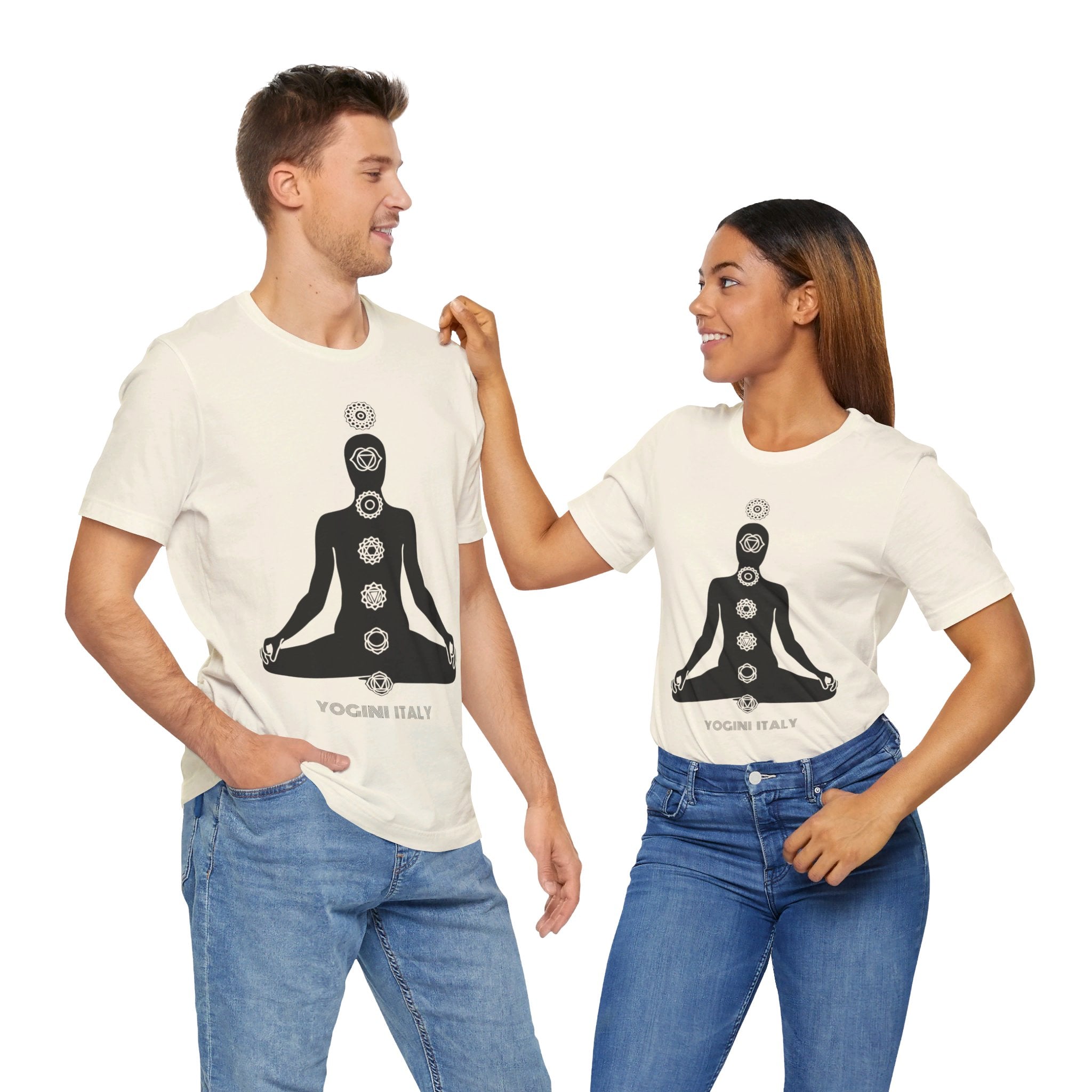 Active Chakra Yoga - Unisex Jersey Short Sleeve Tee by Yogini Italy