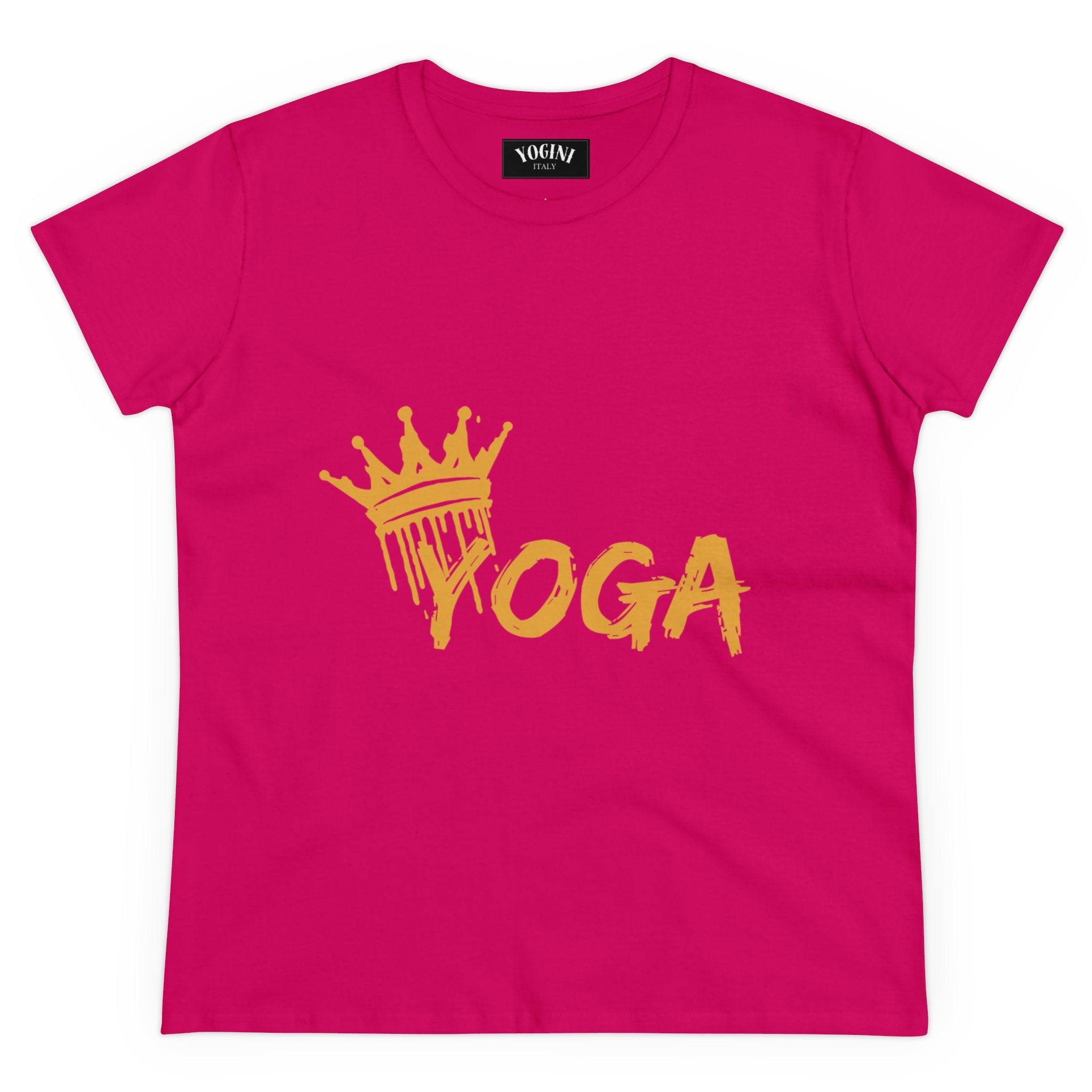 Crown Yoga -  Women's Midweight Cotton Tee by Yogini Italy