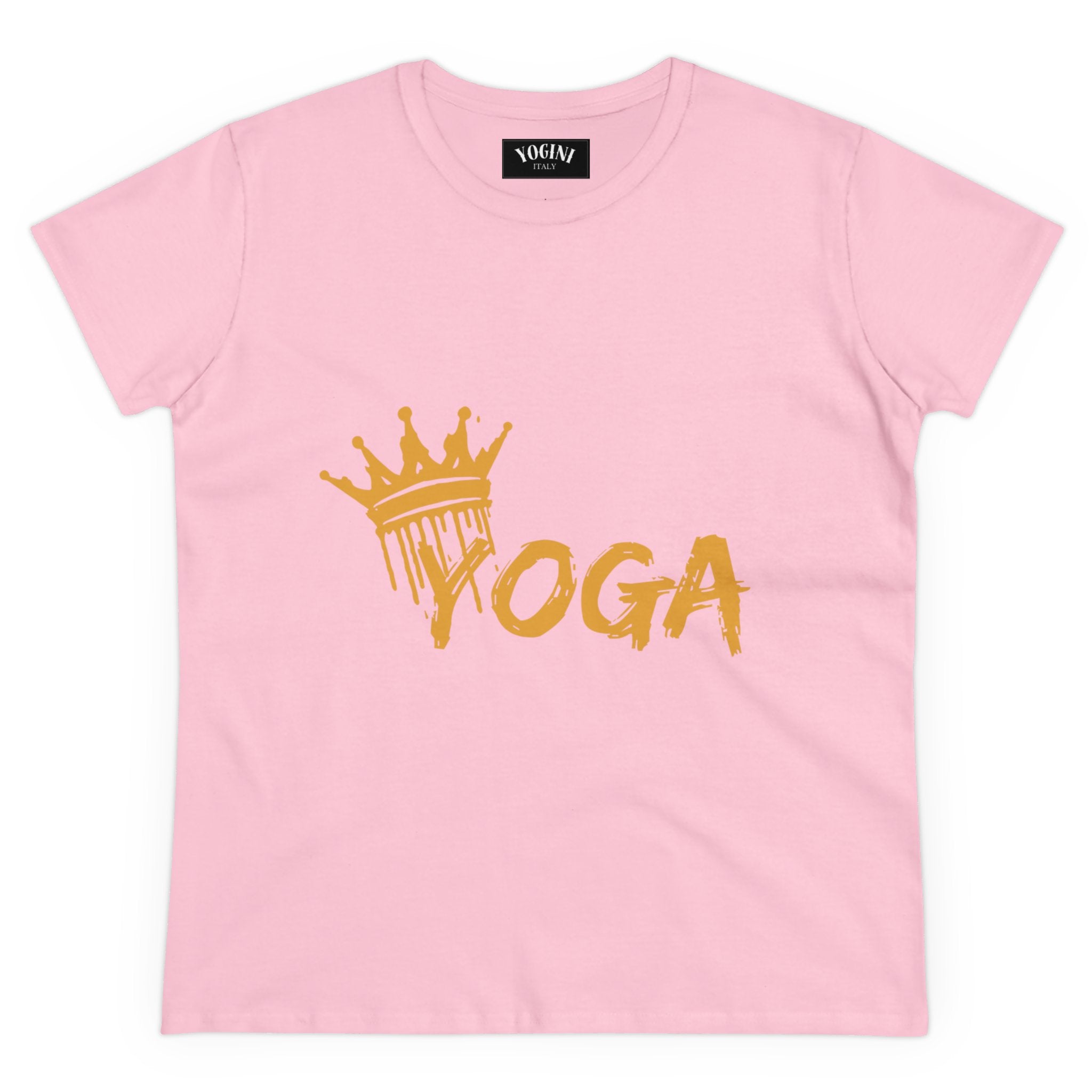 Crown Yoga -  Women's Midweight Cotton Tee by Yogini Italy