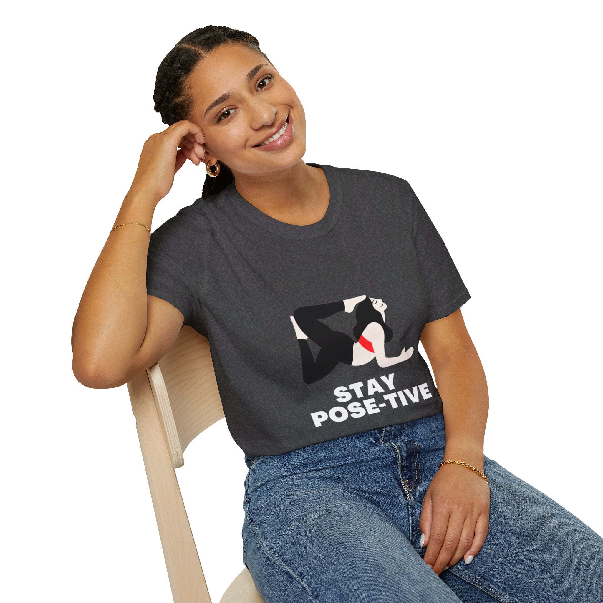 STAY POSE-TIVE - Unisex Softstyle T-Shirt by Yogini Italy