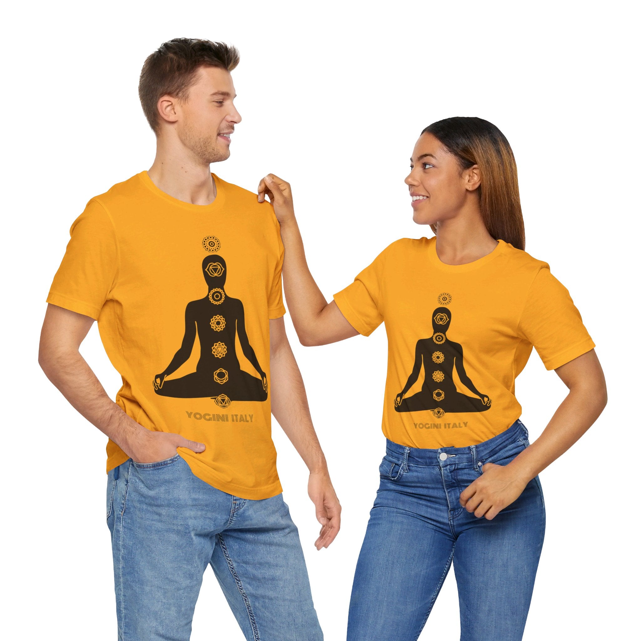 Active Chakra Yoga - Unisex Jersey Short Sleeve Tee by Yogini Italy