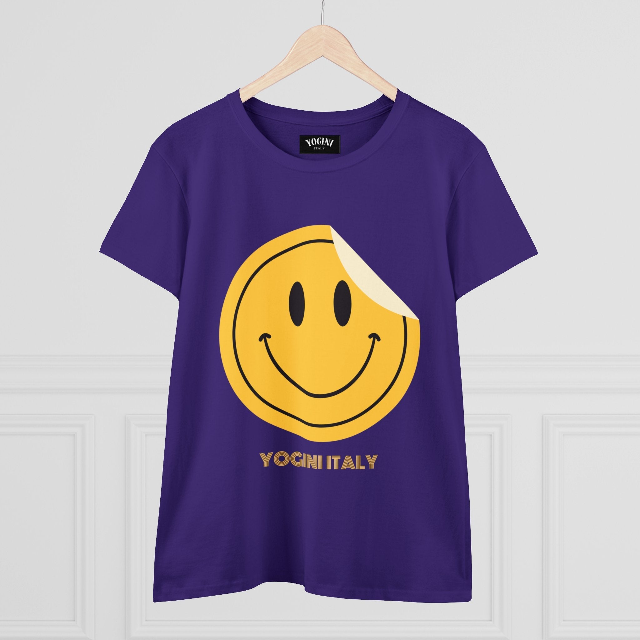 Smile - Women's Midweight Cotton Tee by Yogini Italy