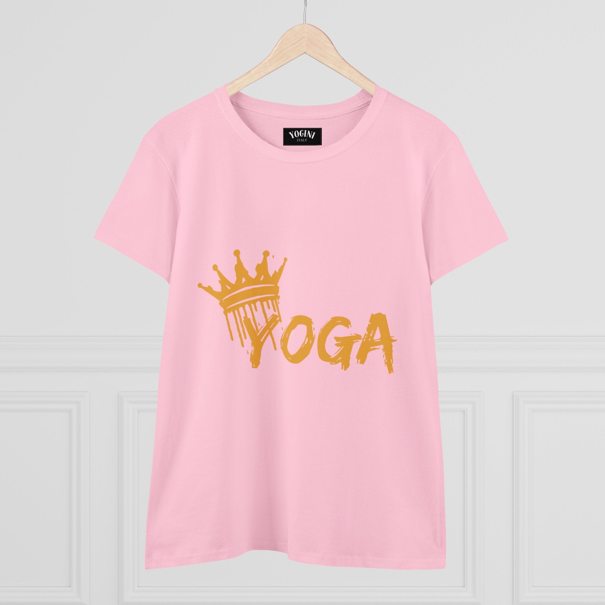 Crown Yoga -  Women's Midweight Cotton Tee by Yogini Italy