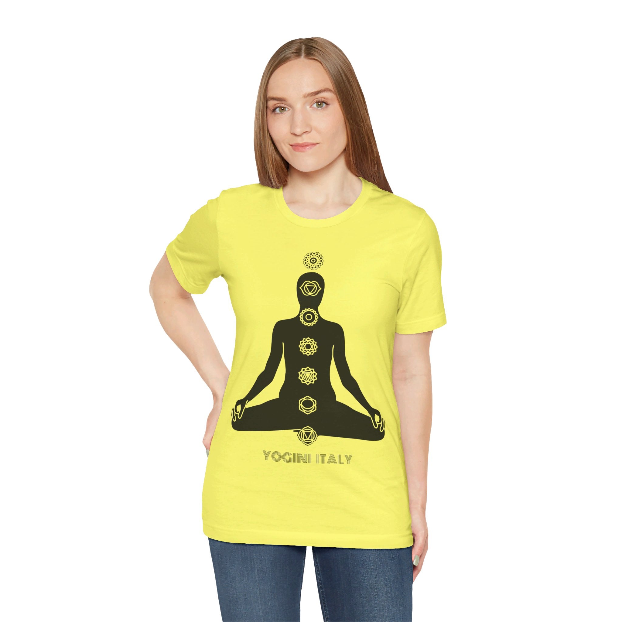 Active Chakra Yoga - Unisex Jersey Short Sleeve Tee by Yogini Italy