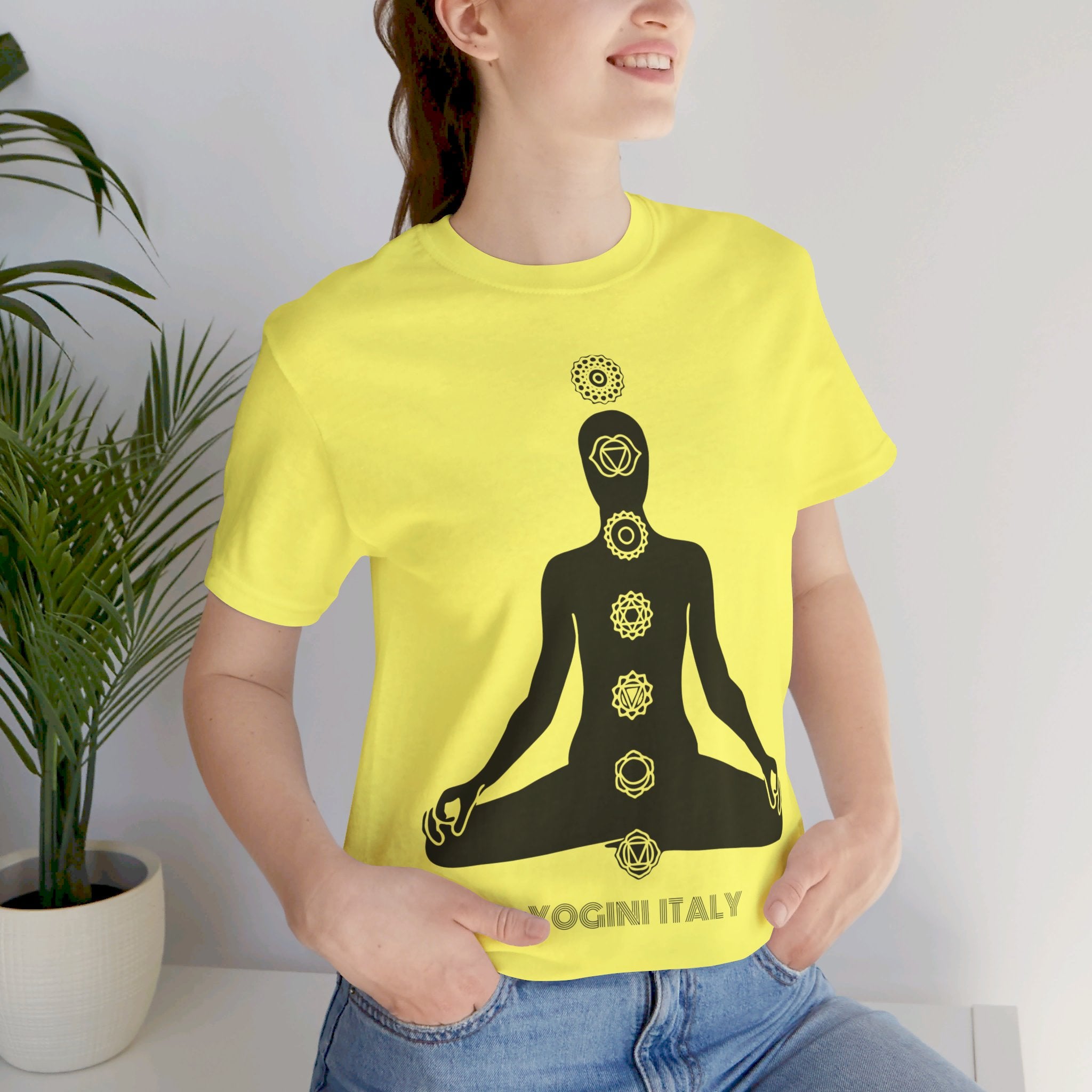 Active Chakra Yoga - Unisex Jersey Short Sleeve Tee by Yogini Italy