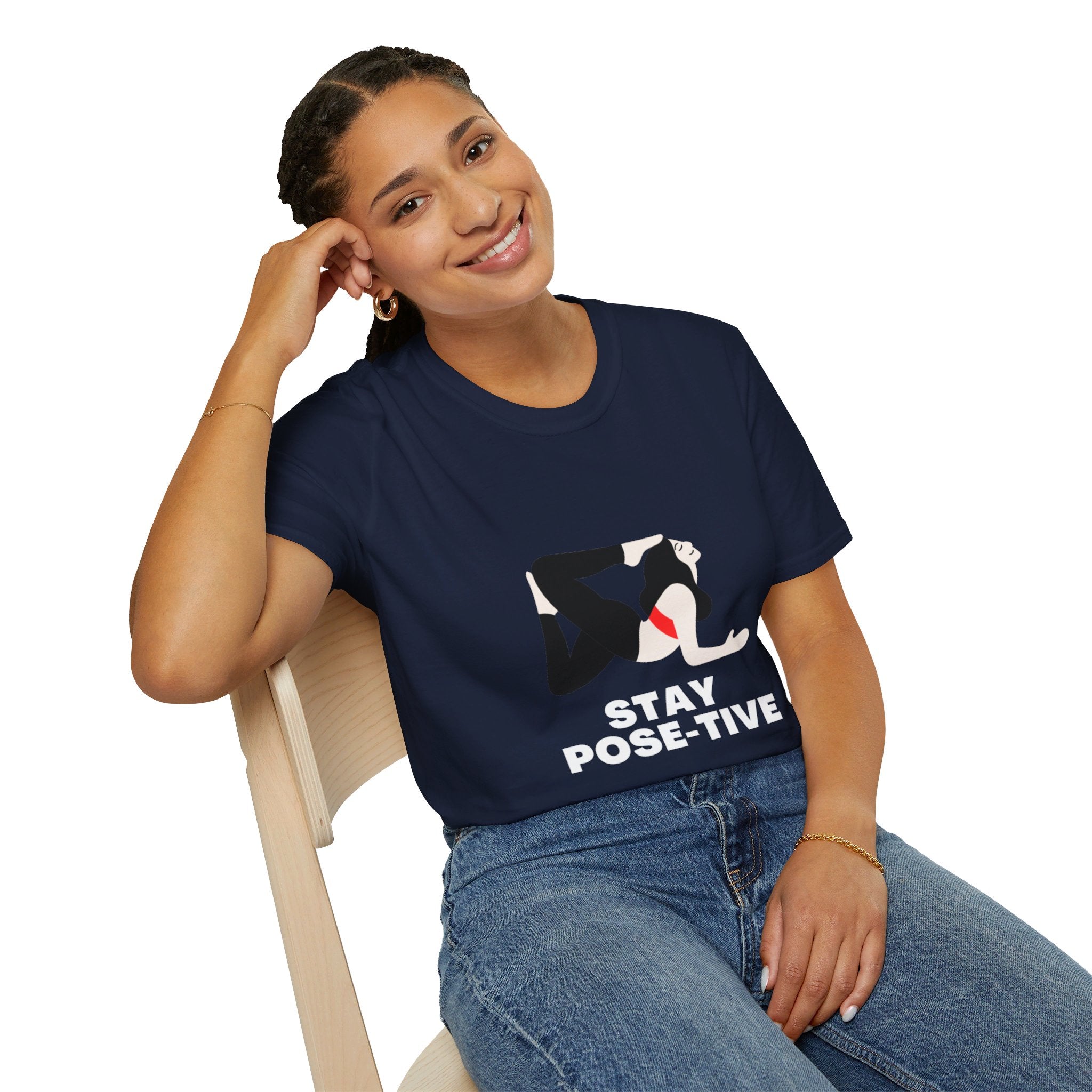 STAY POSE-TIVE - Unisex Softstyle T-Shirt by Yogini Italy