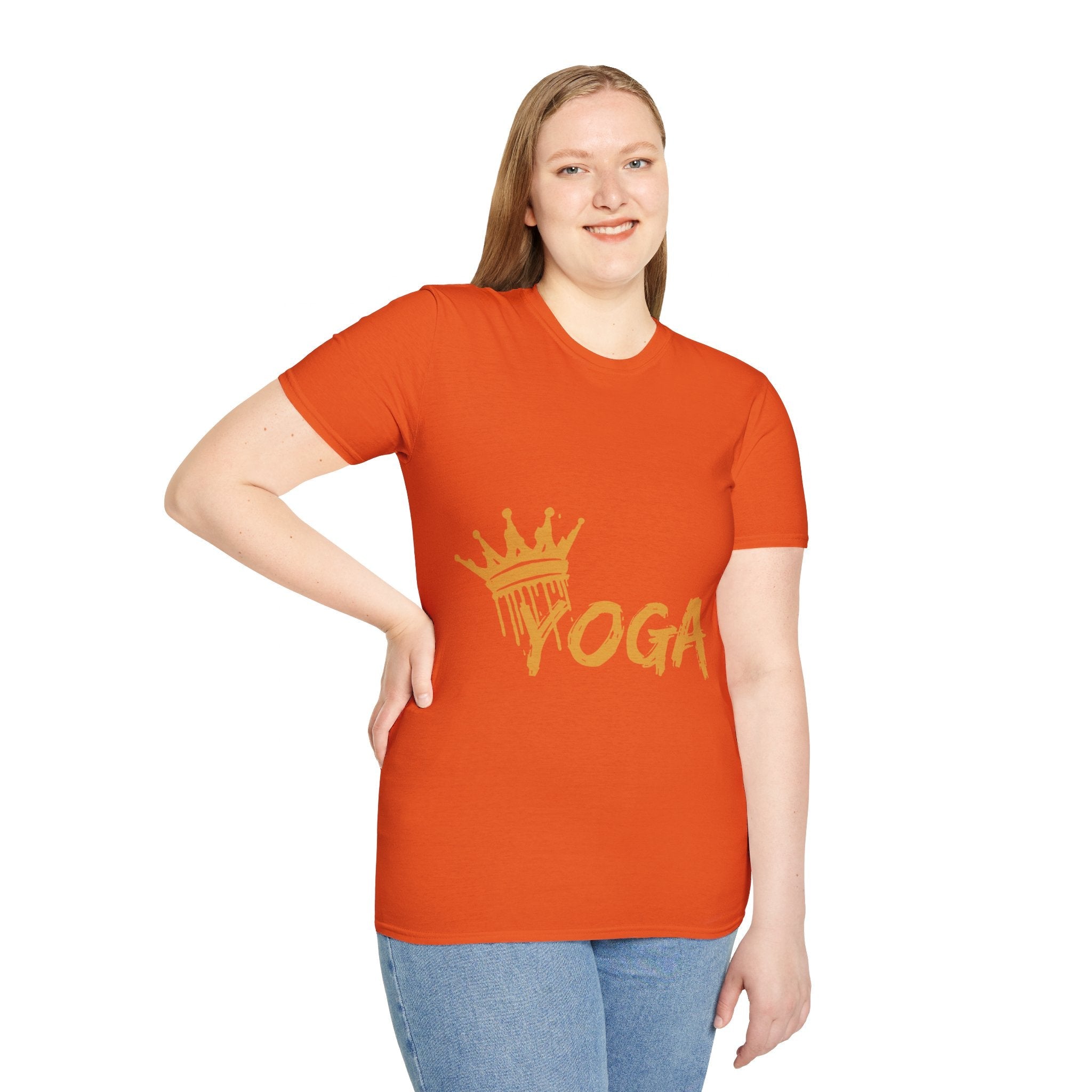 Crown Yoga - Unisex Softstyle T-Shirt by Yogini Italy