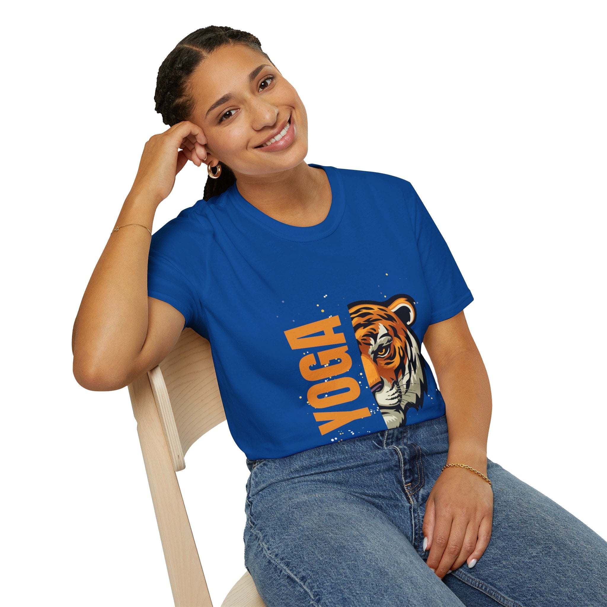 Active Tiger Yoga - Unisex Softstyle T-Shirt by Yogini Italy