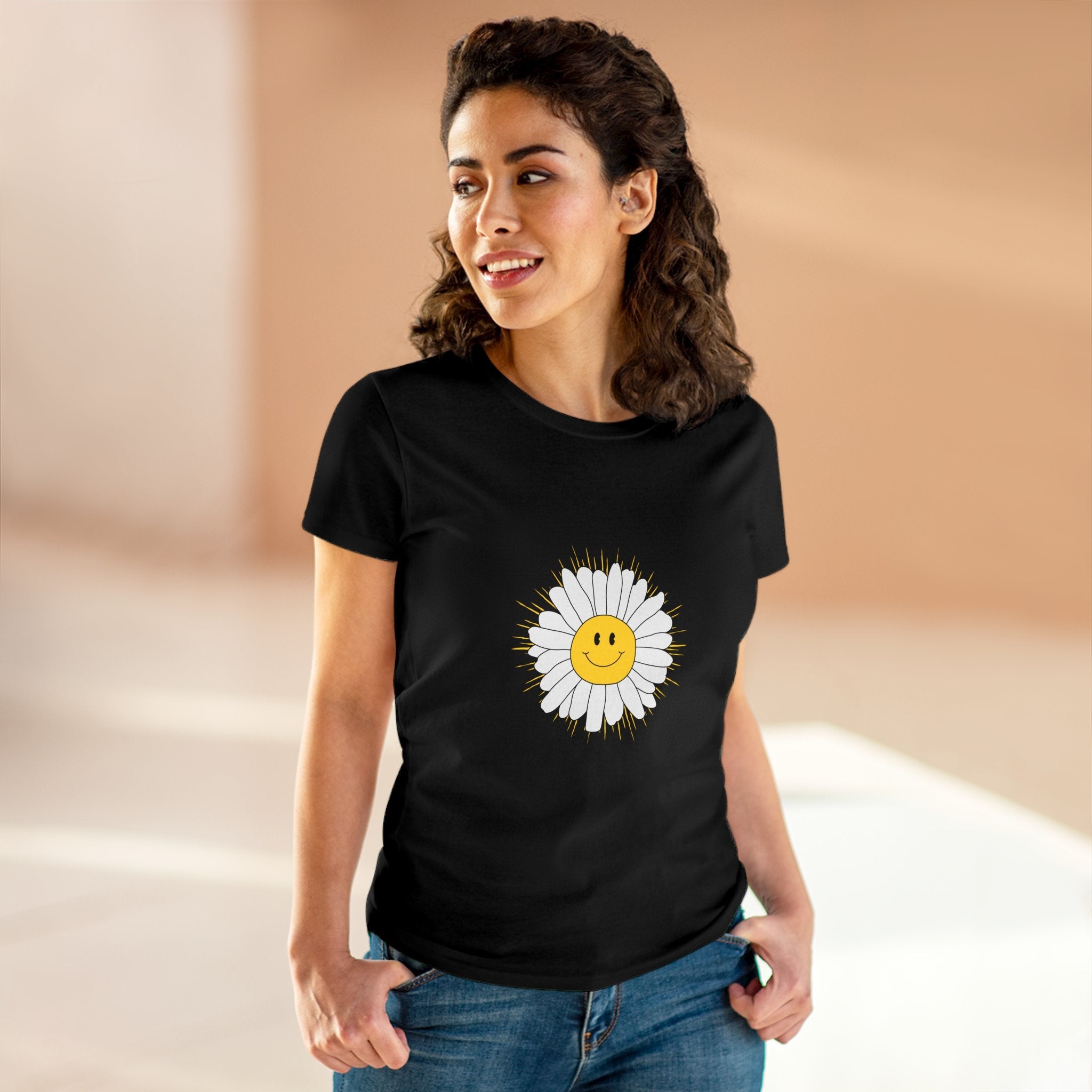 Daisy - Women's Midweight Cotton Tee by Yogini Italy