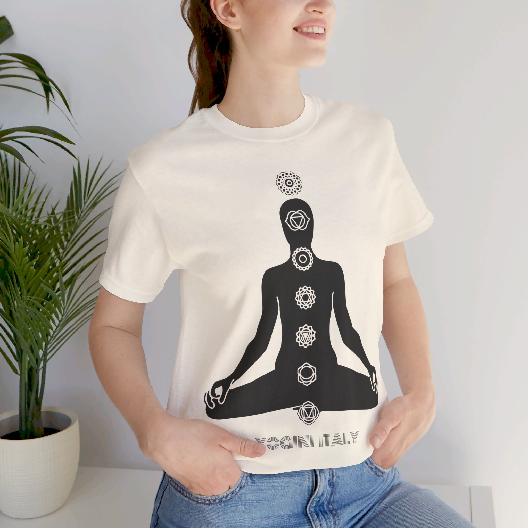 Active Chakra Yoga - Unisex Jersey Short Sleeve Tee by Yogini Italy