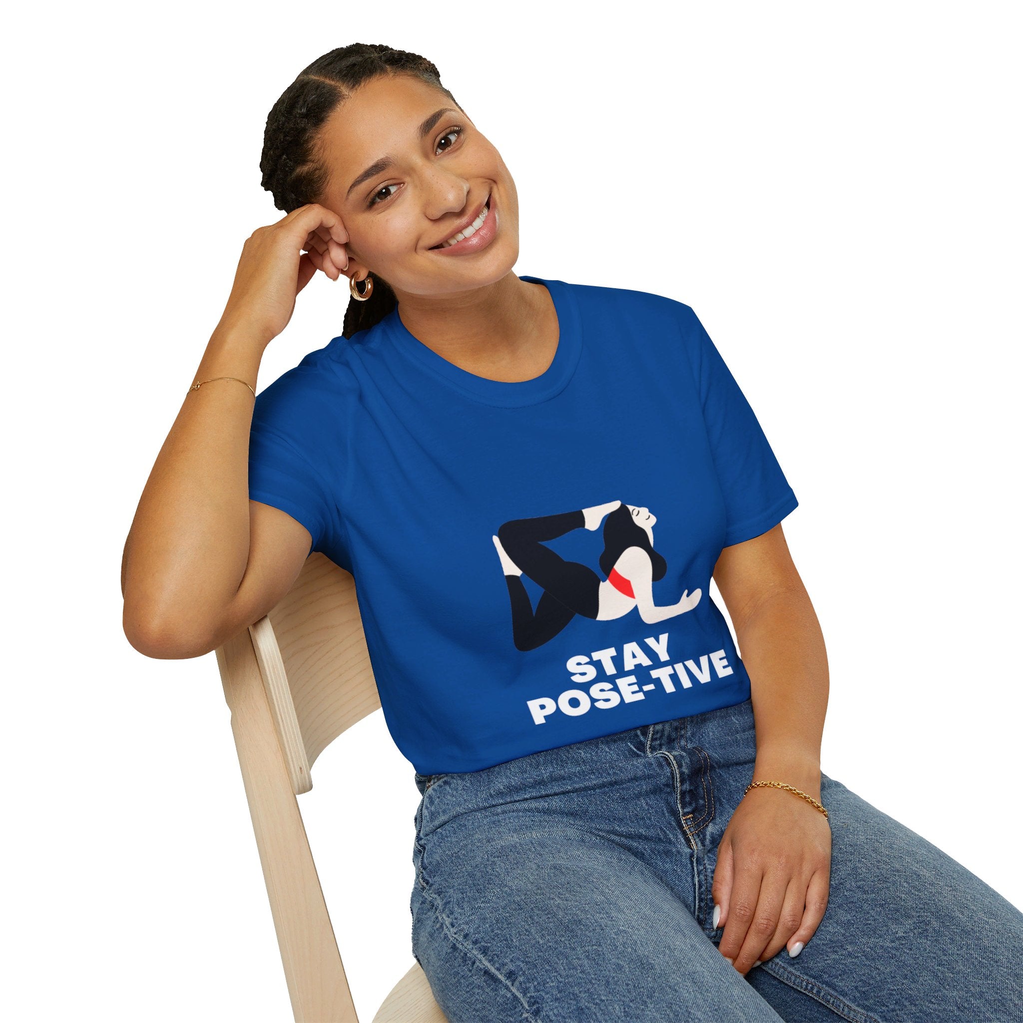 STAY POSE-TIVE - Unisex Softstyle T-Shirt by Yogini Italy