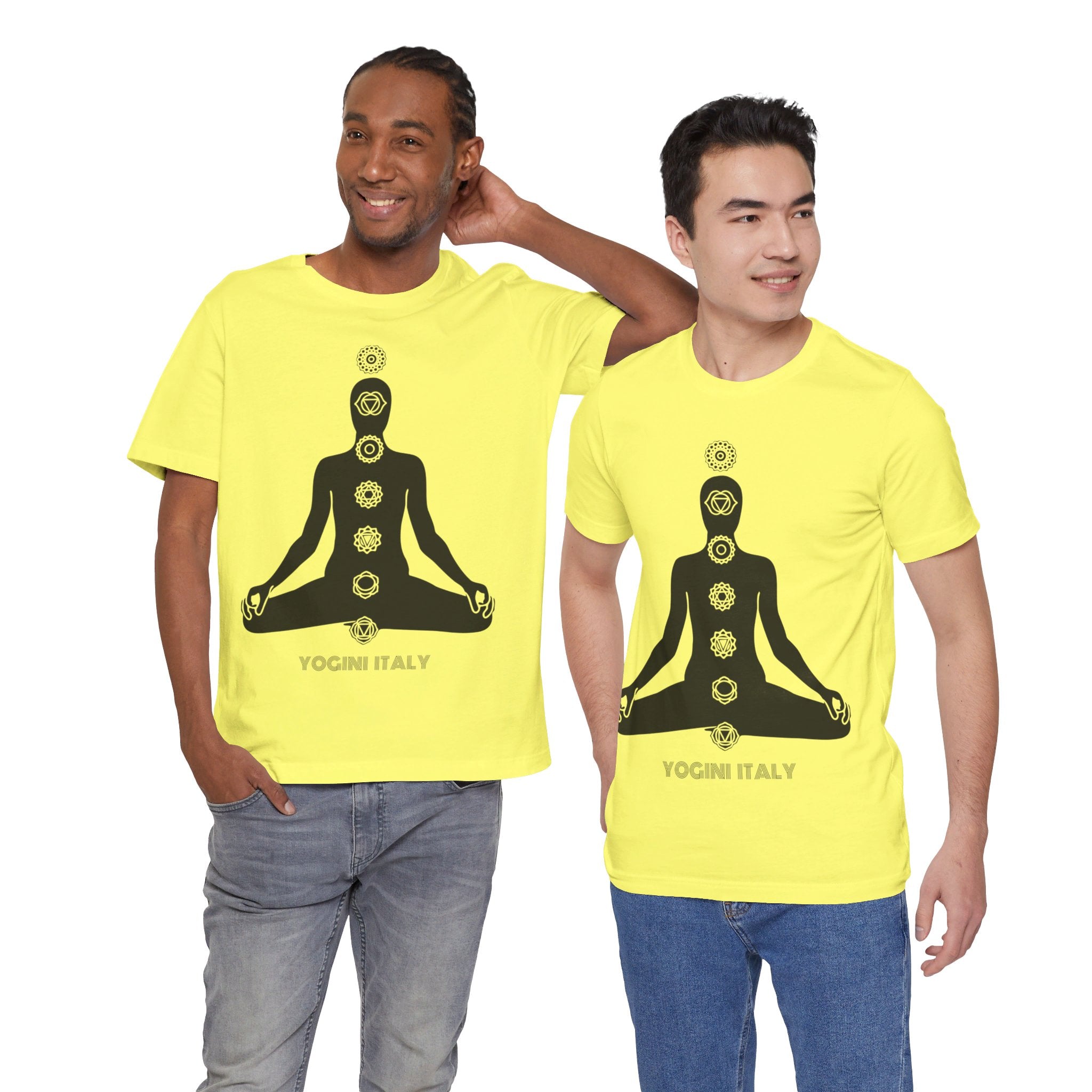 Active Chakra Yoga - Unisex Jersey Short Sleeve Tee by Yogini Italy