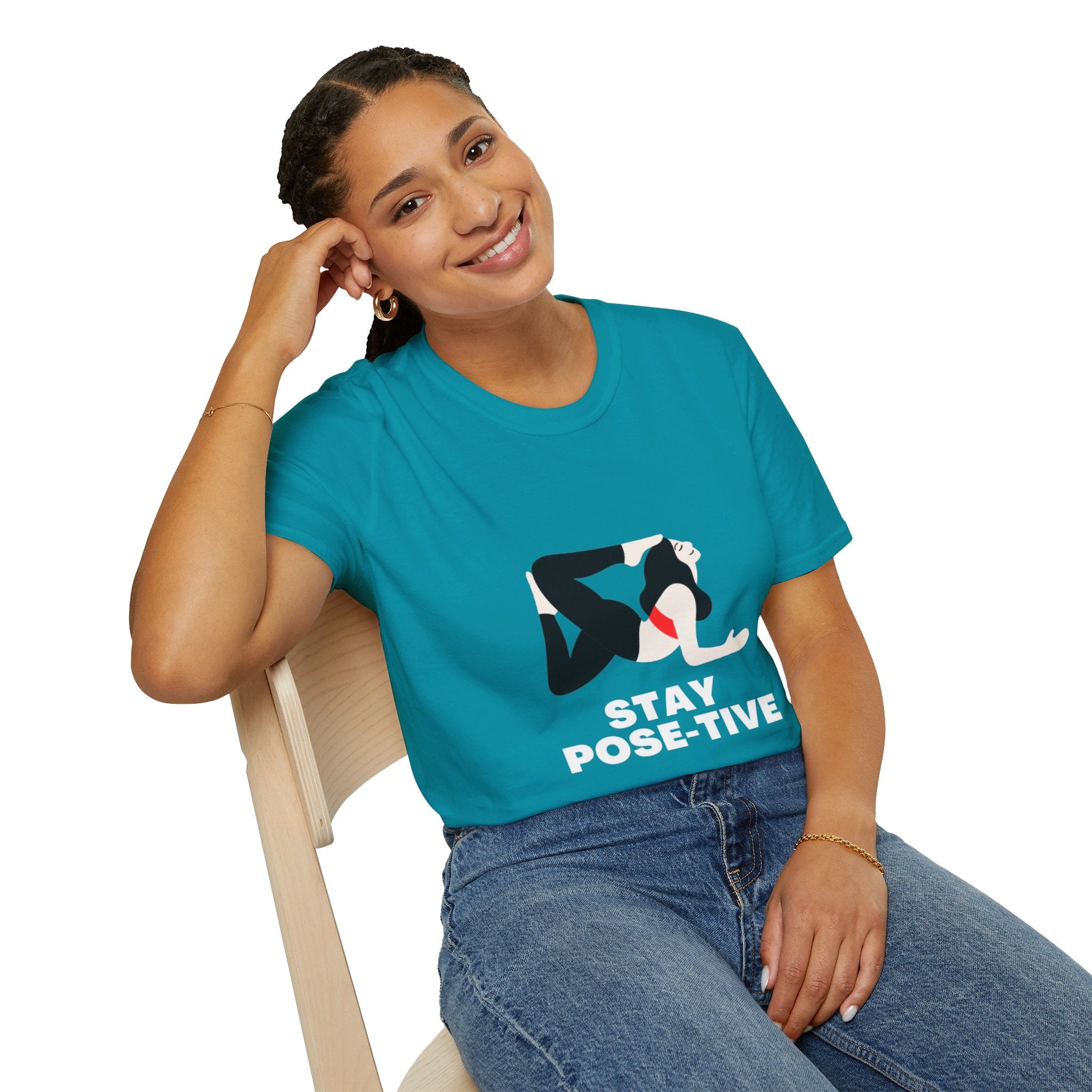 STAY POSE-TIVE - Unisex Softstyle T-Shirt by Yogini Italy