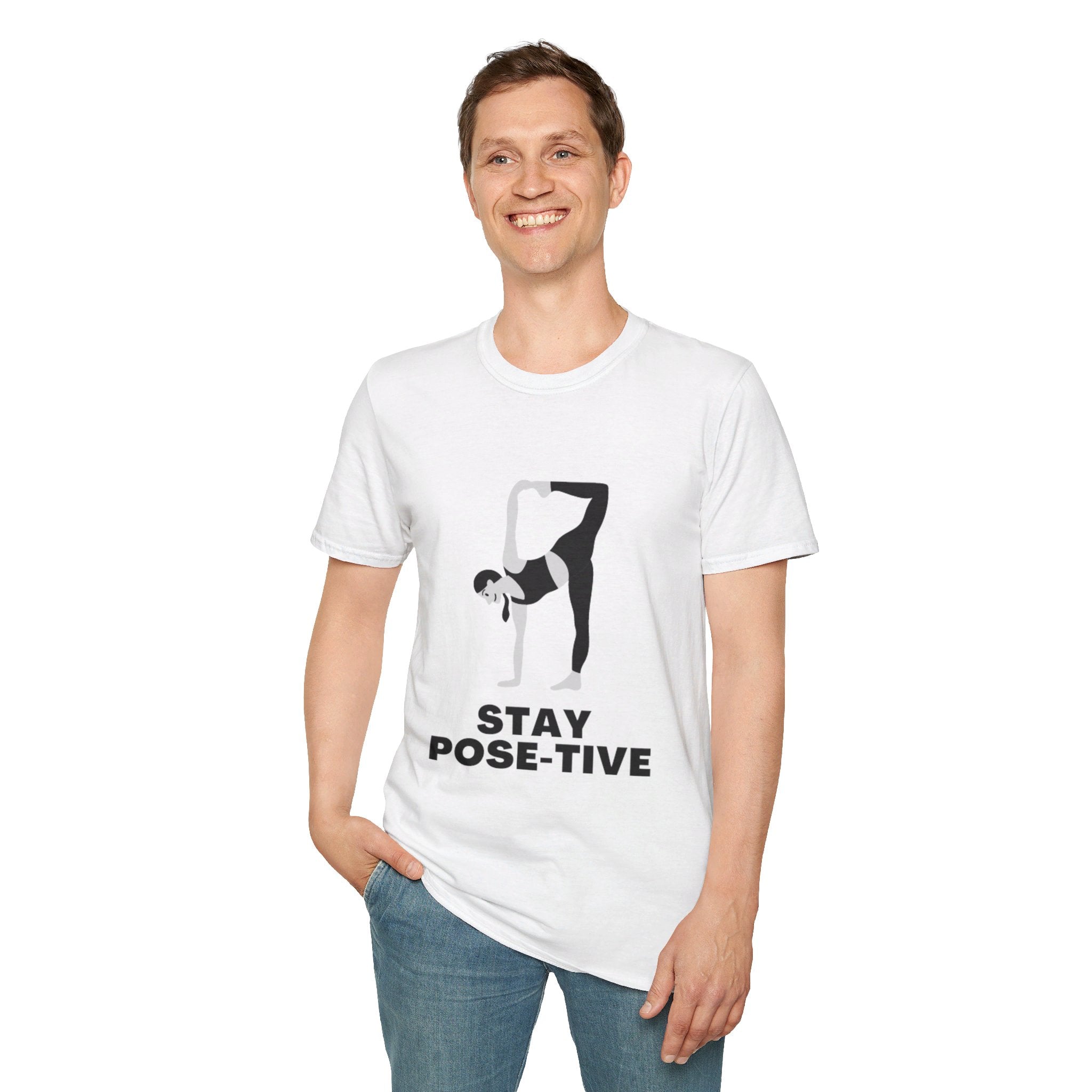 STAY POSE-TIVE - Unisex Softstyle T-Shirt by Yogini Italy