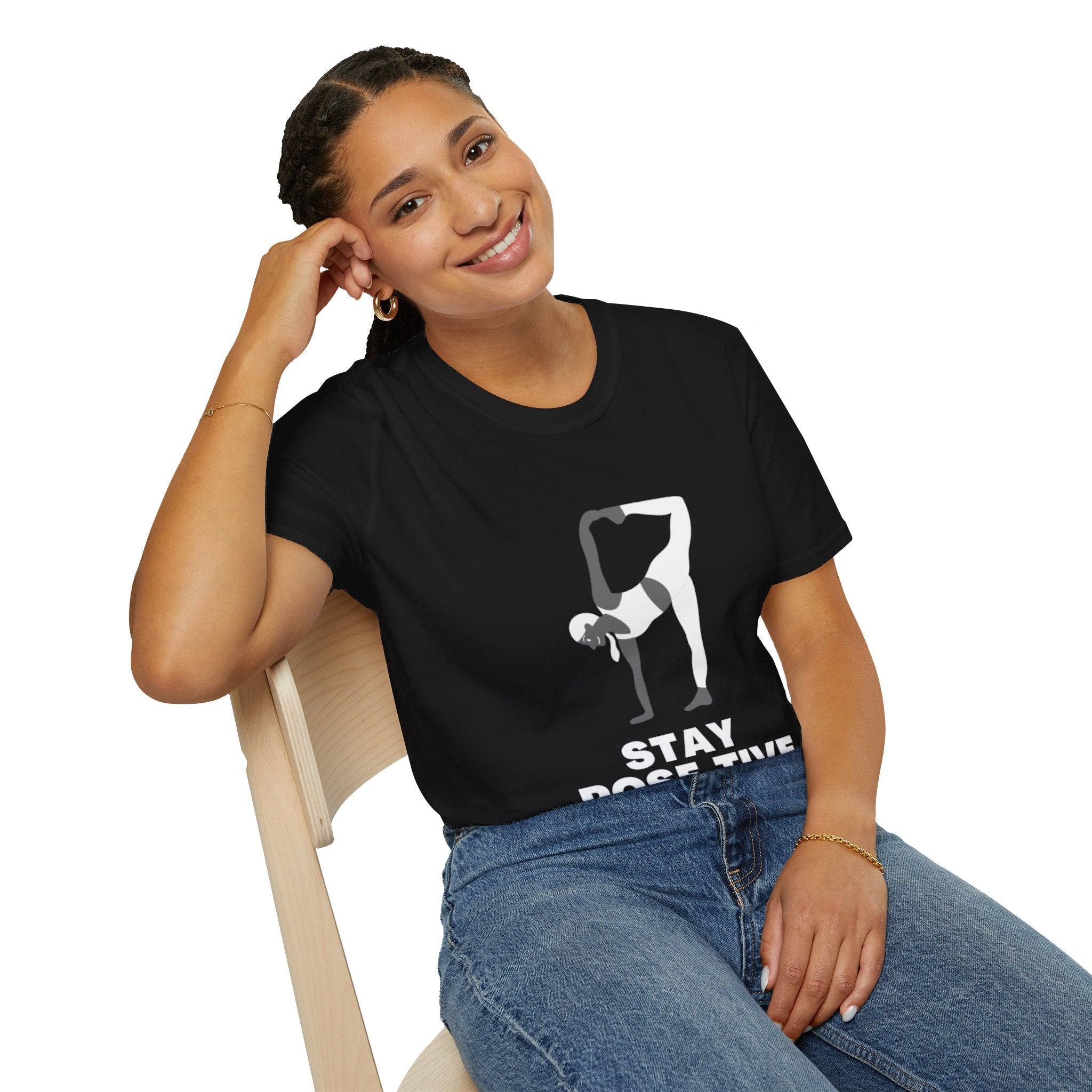 STAY POSE-TIVE - Unisex Softstyle T-Shirt by Yogini Italy