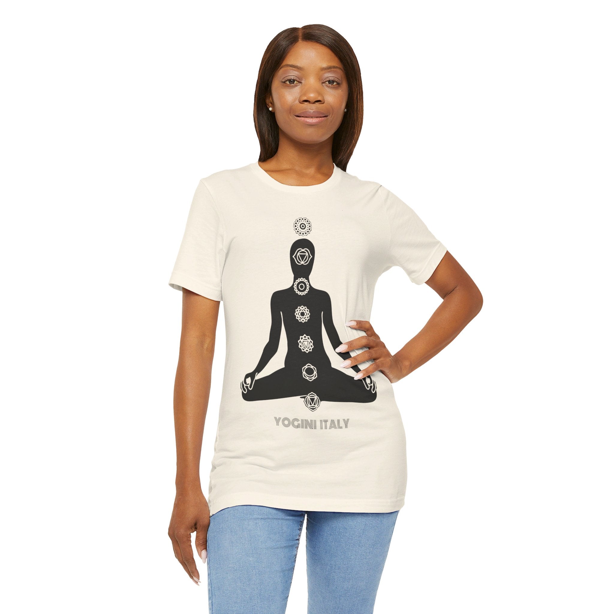 Active Chakra Yoga - Unisex Jersey Short Sleeve Tee by Yogini Italy