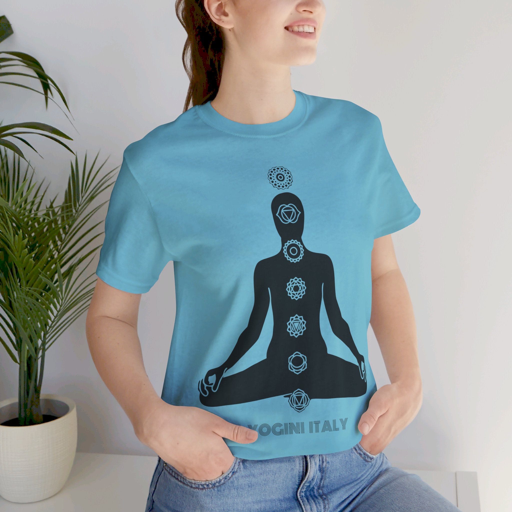 Active Chakra Yoga - Unisex Jersey Short Sleeve Tee by Yogini Italy