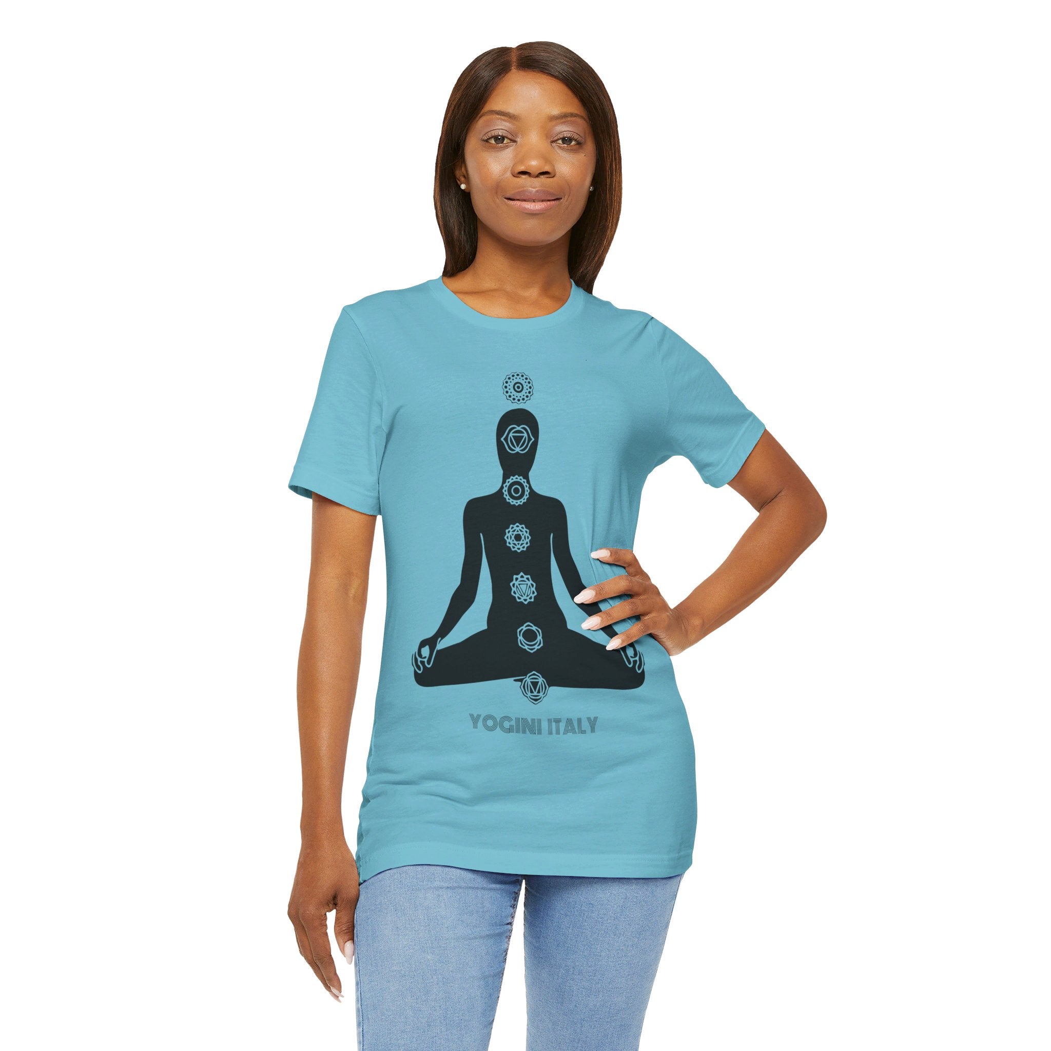 Active Chakra Yoga - Unisex Jersey Short Sleeve Tee by Yogini Italy