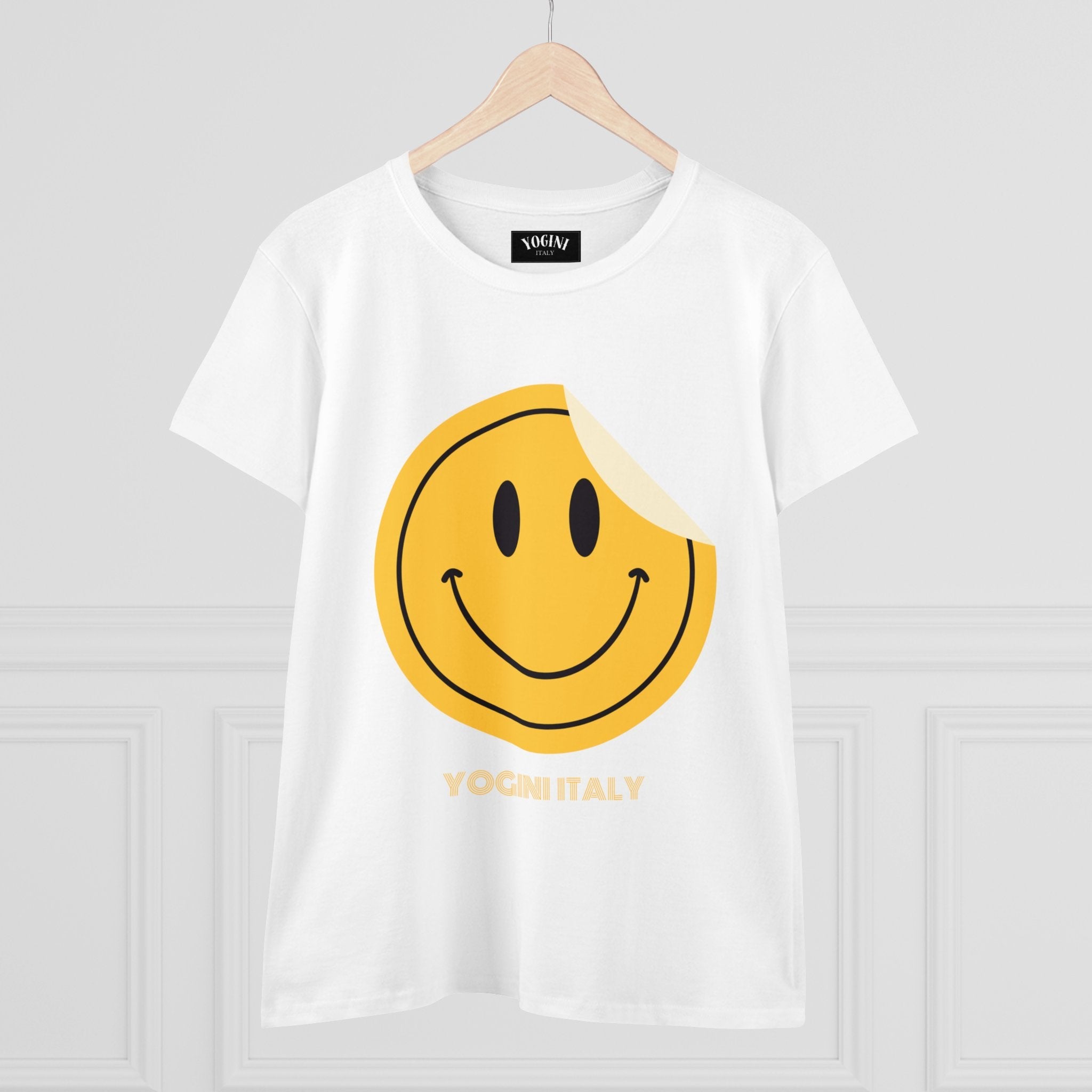 Smile - Women's Midweight Cotton Tee by Yogini Italy